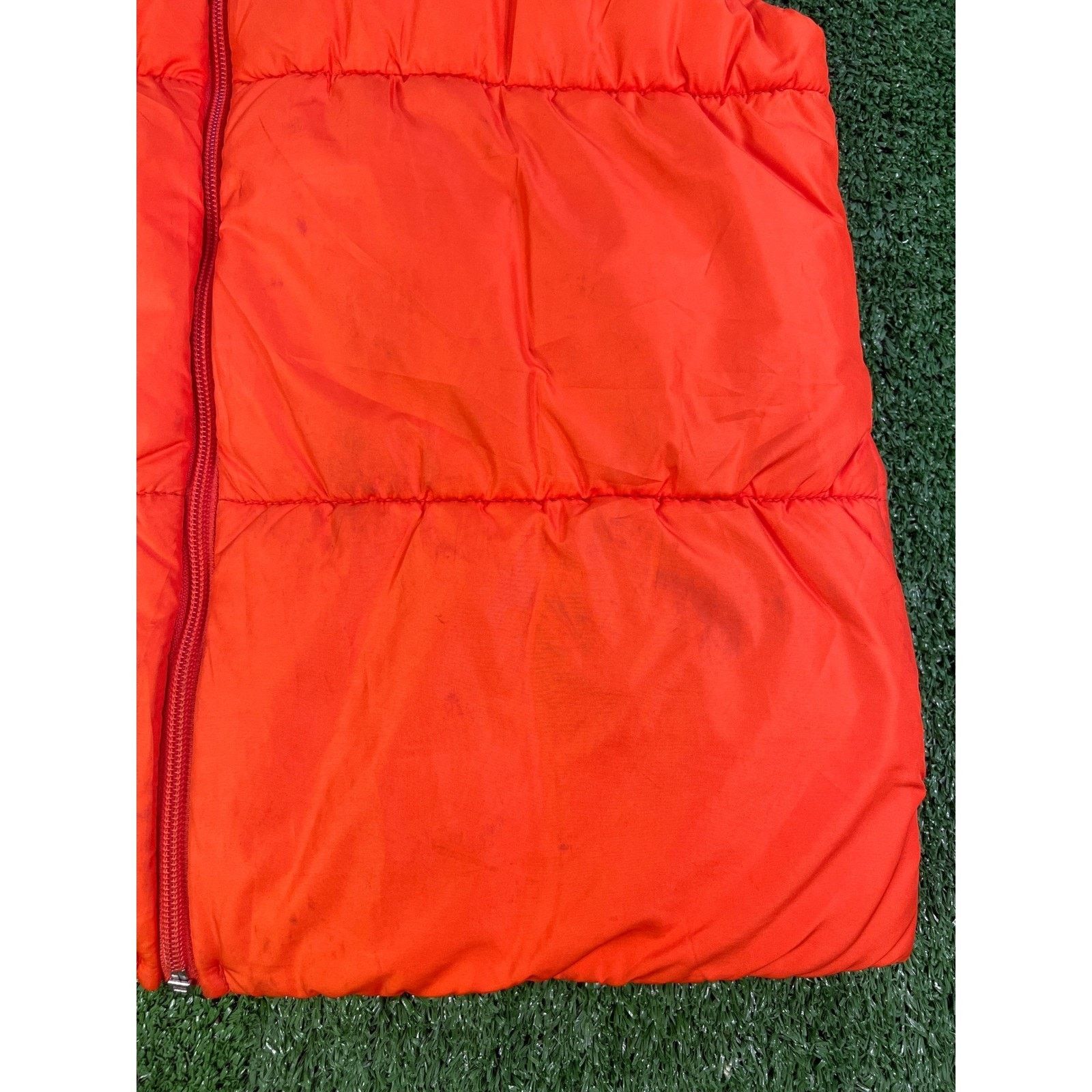 Nike Nike Womens Puffer Vest Orange Full Zip Jacket Logo S/M Size M / US 6-8 / IT 42-44 - 5 Thumbnail