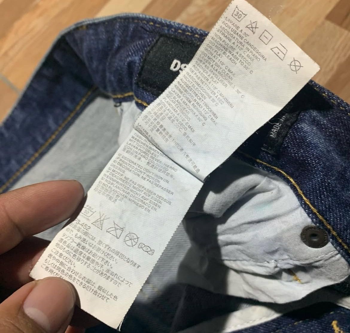 Dsquared2 2000s Dsquared Button Fly Biker Wash Jeans Pants Size US 34 / EU 50 - 10 Thumbnail
