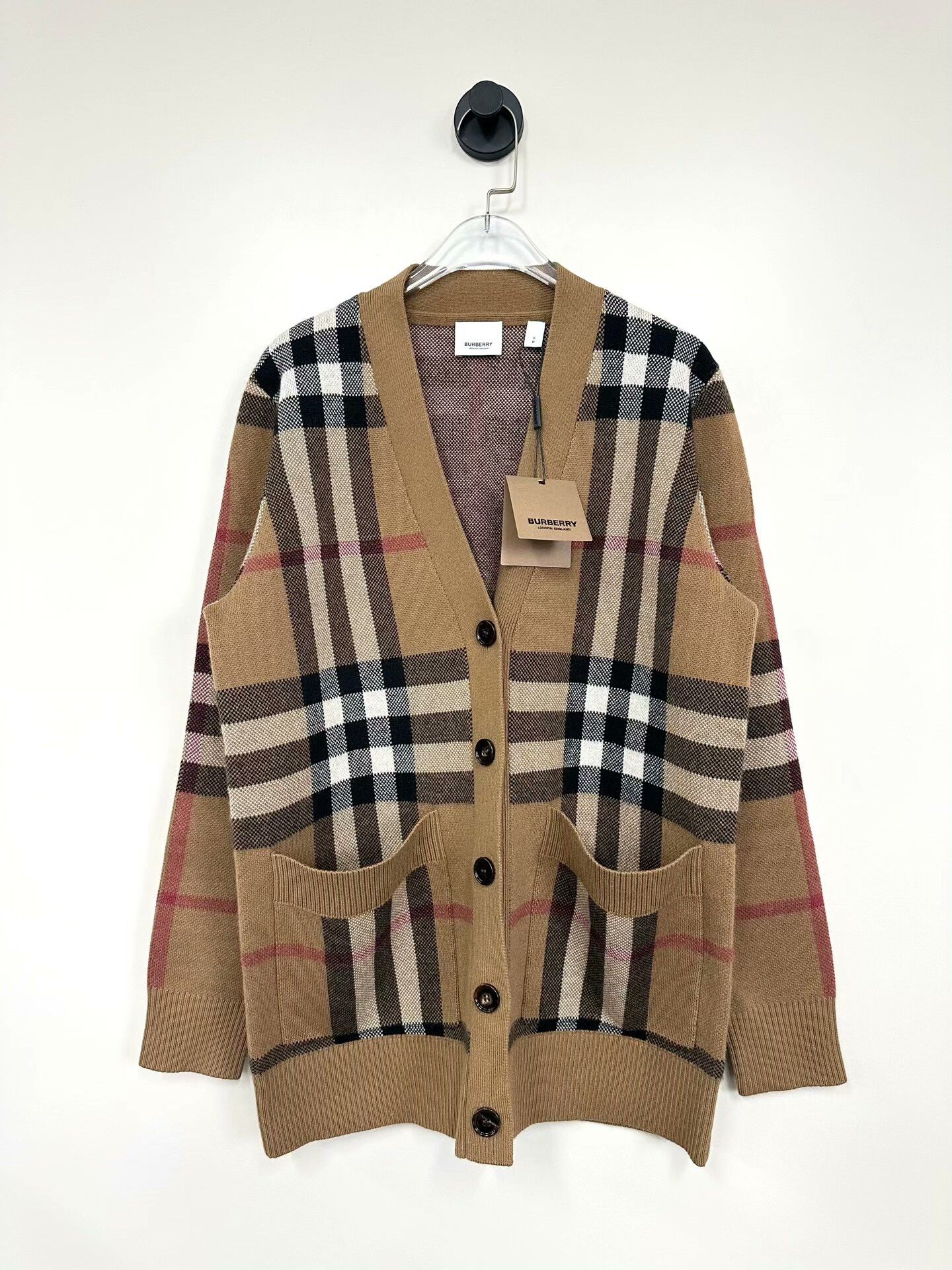 Burberry Classic Check Wool Cardigan