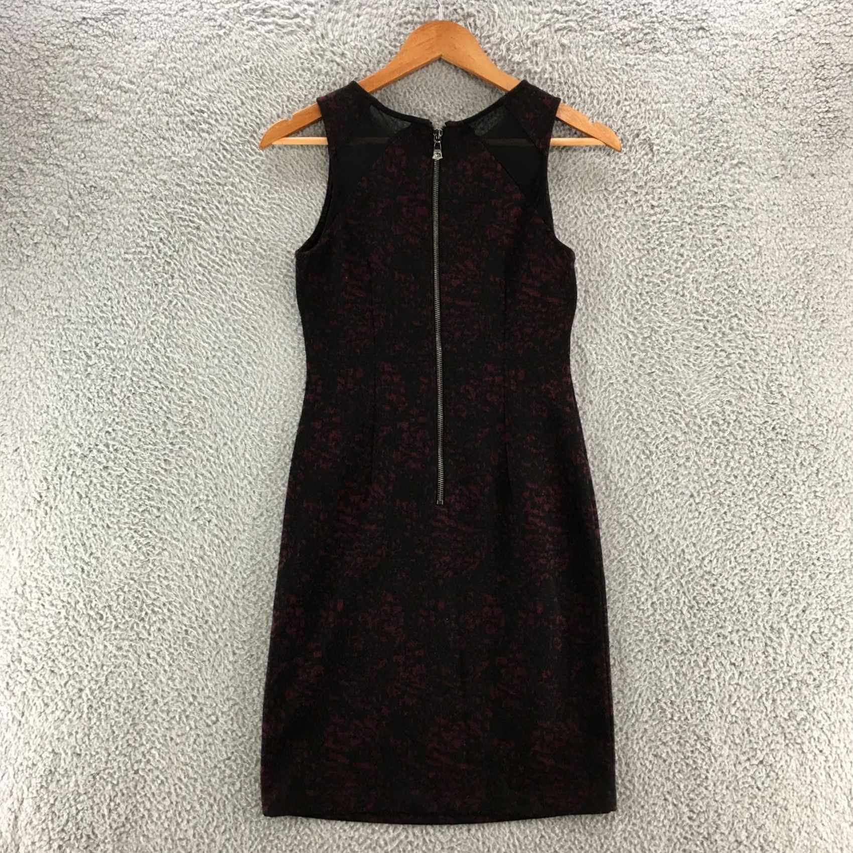 Banana Republic Banana Republic Sleeveless Tank Dress Womens 2 Purple Viscose Blend Round Neck Back Zip Size XS / US 0-2 / IT 36-38 - 5 Thumbnail