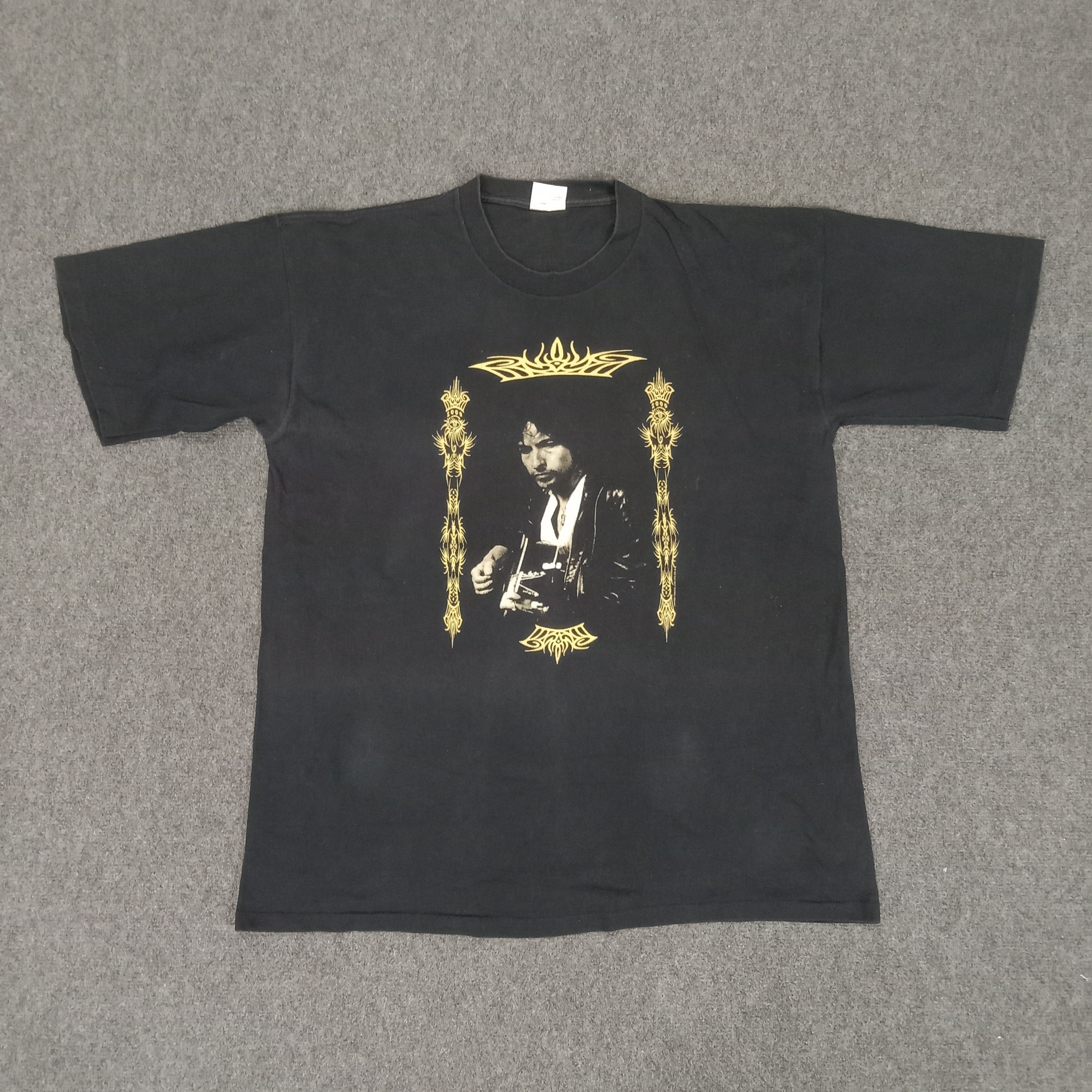 Vintage Vintage 90's Bob Dylan American Solo Singer Tshirt Size US L / EU 52-54 / 3 - 1 Thumbnail