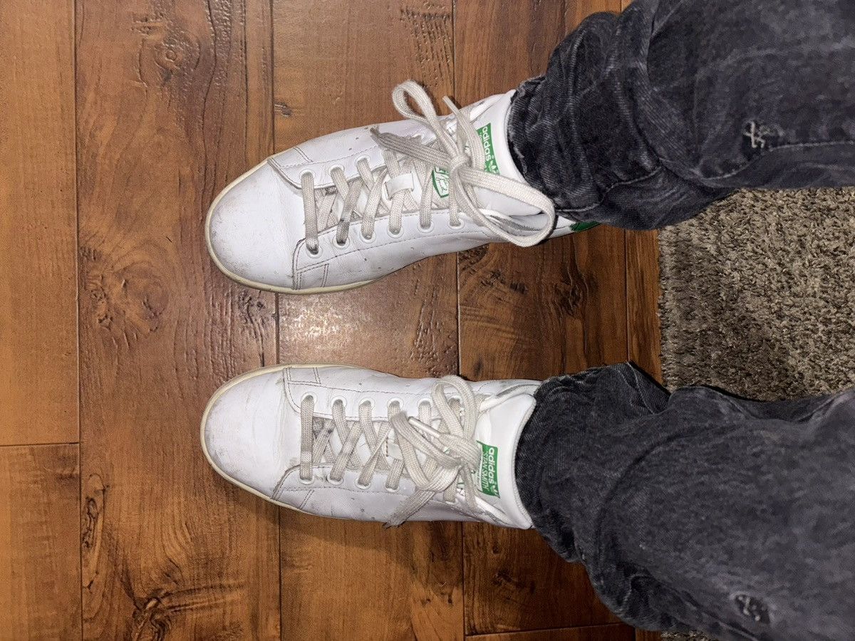 Adidas Adidas White Stan Smiths Leather Men’s Shoes Size 10.5 Used Size US 10.5 / EU 43-44 - 12 Thumbnail