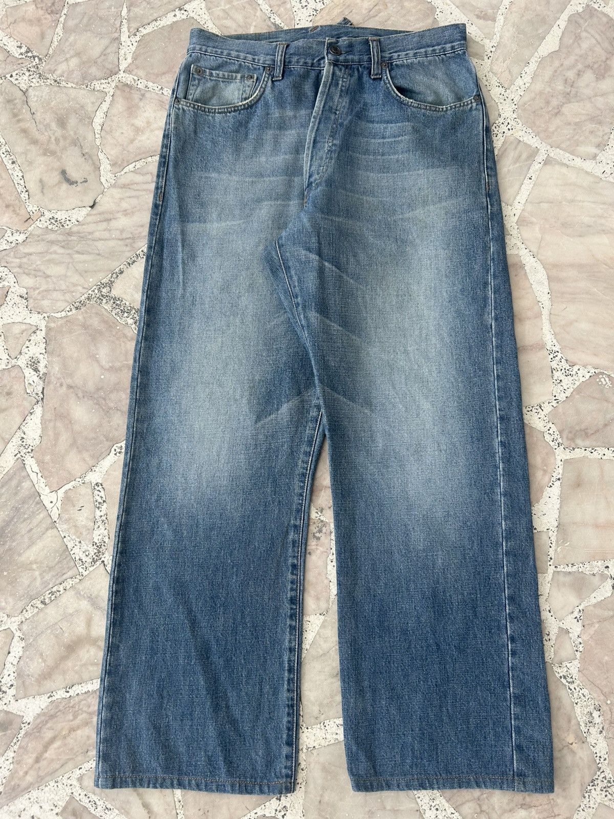Gucci Gucci Straight Cut Buckle Back Vintage Denim Trousers Size US 30 / EU 46 - 1 Thumbnail