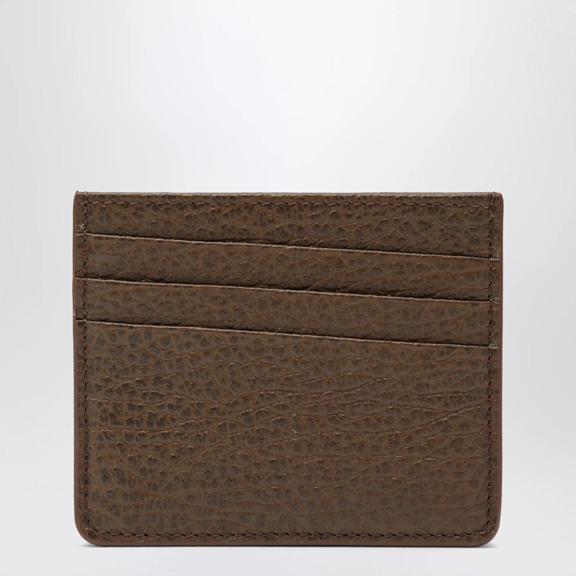 Maison Margiela o1d2blof0526 Size: OS / Calfskin Card Holder in Brown Size ONE SIZE - 2 Thumbnail
