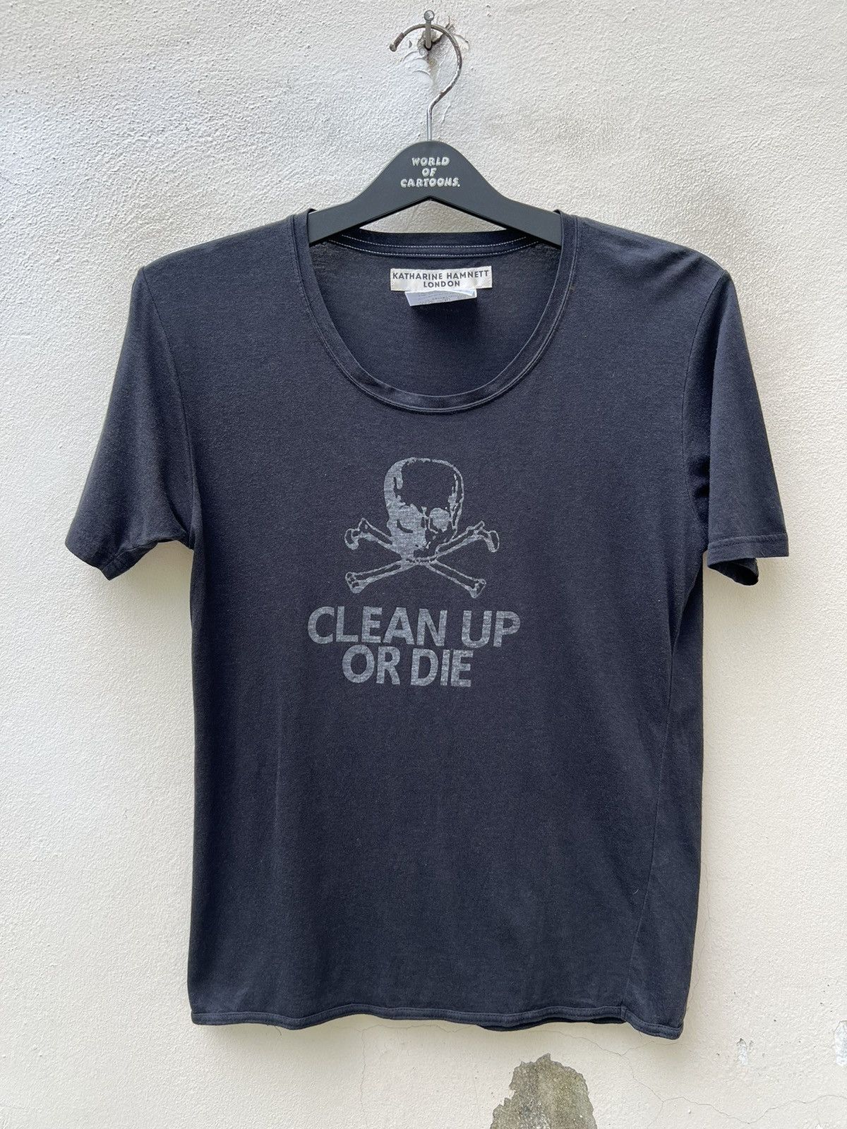 Katharine Hamnett London Vintage Katherine Hamnett London Clean Up Or Die t shirt Size US S / EU 44-46 / 1 - 5 Thumbnail