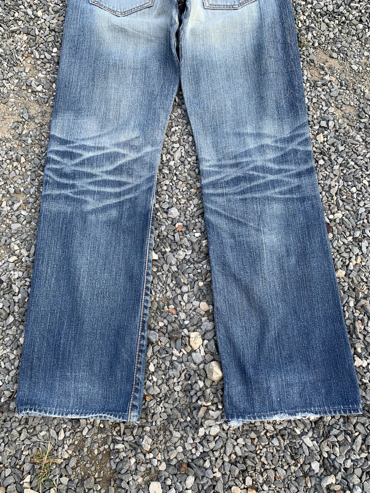 Japanese Brand ICHINOI JAPANESE SELVEDGE RAW RUSTY DISTRESSED DENIM Size US 28 / EU 44 - 9 Thumbnail