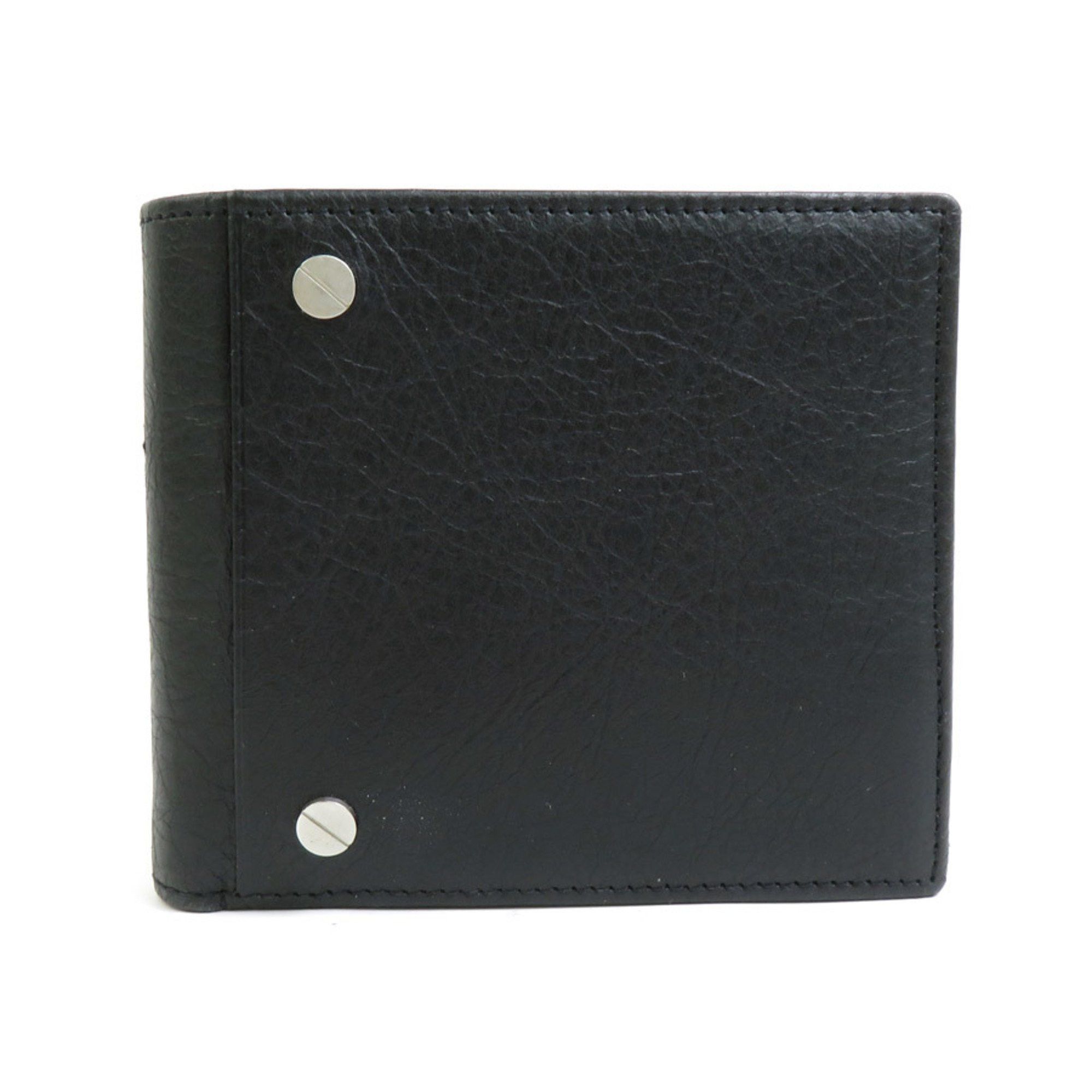 Balenciaga BALENCIAGA Billfold Wallet Leather Black Men's h30935g Size ONE SIZE - 1 Thumbnail