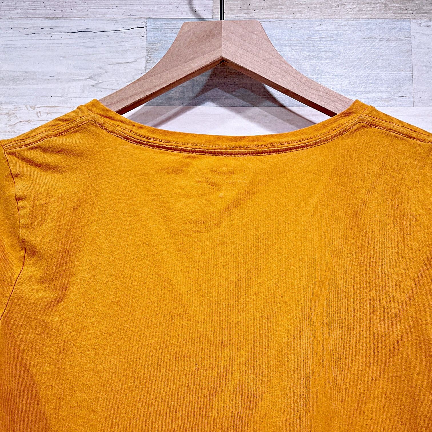 J.Crew J Crew Garment Dyed Relaxed Pocket Tee Yellow Womens Small Size S / US 4 / IT 40 - 4 Thumbnail