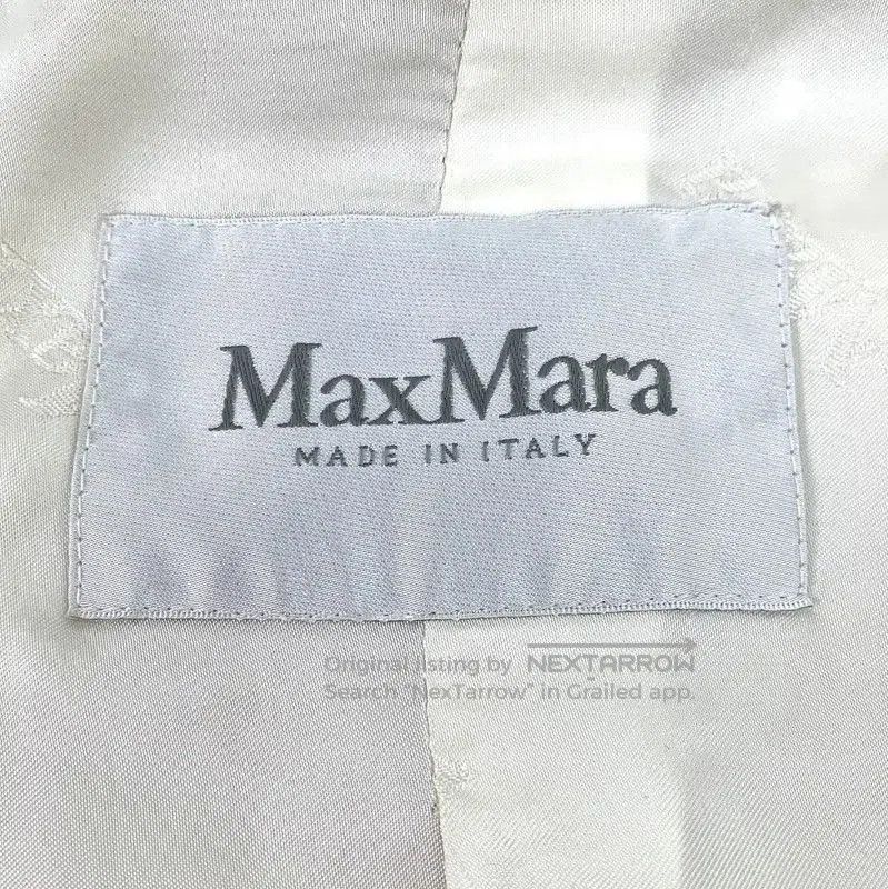 Max Mara MaxMara White Alpaca Wool Women's Coat . Size XS / US 0-2 / IT 36-38 - 6 Thumbnail