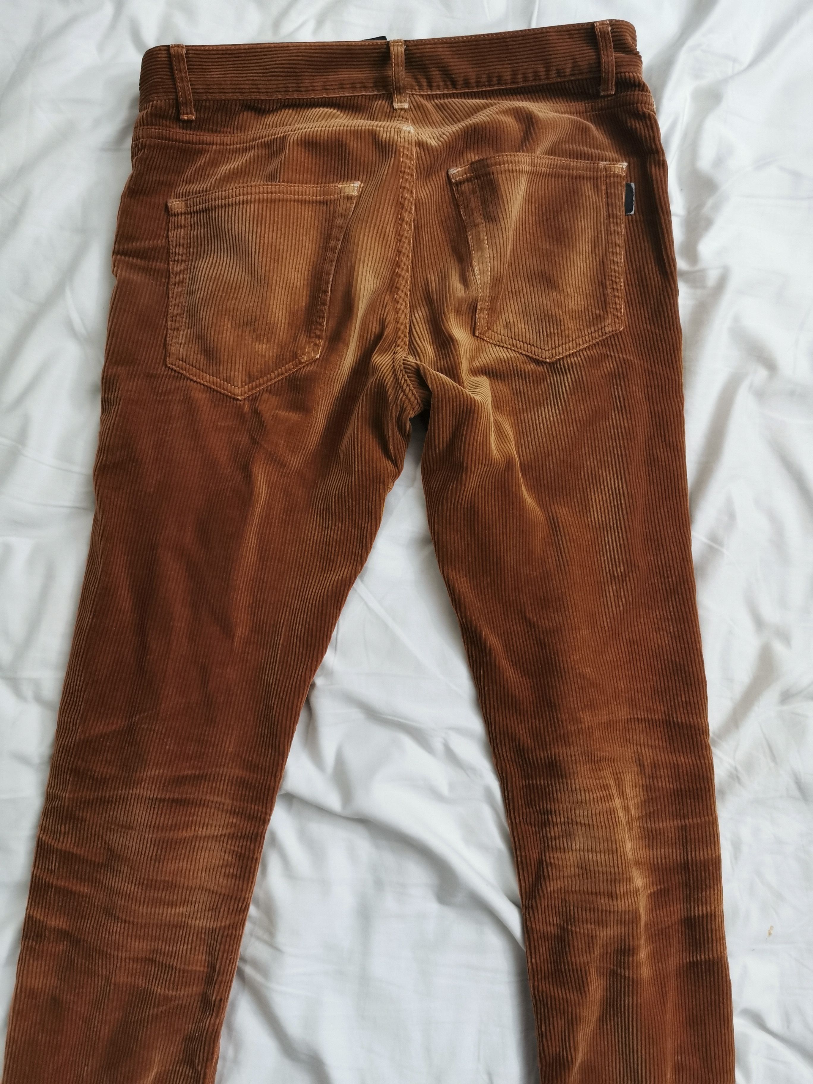 Hedi Slimane × Saint Laurent Paris SLP Brown Corduroy denim Size US 26 / EU 42 - 2 Thumbnail