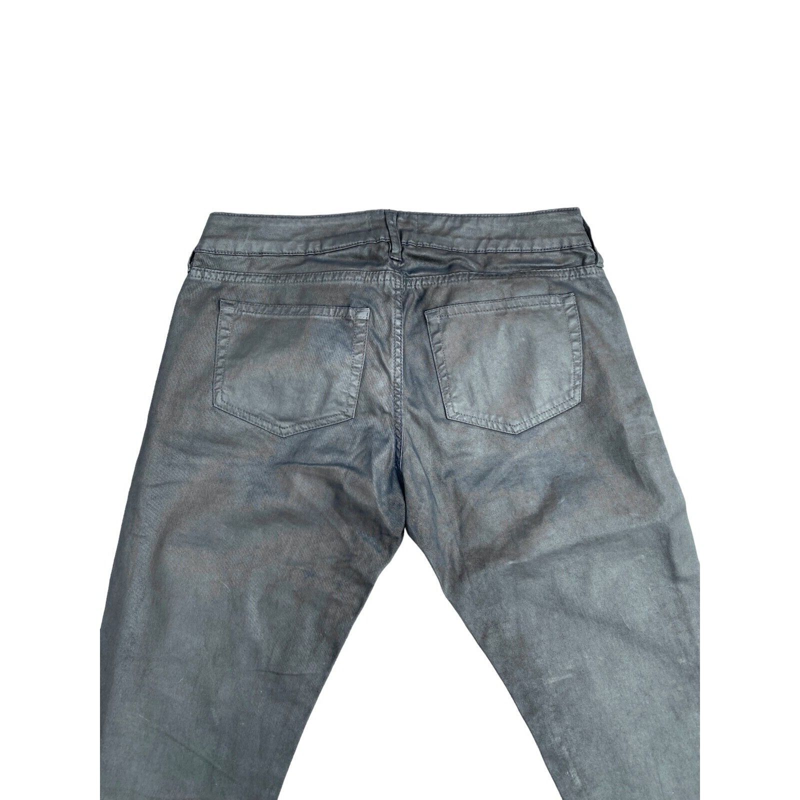 The Kooples Women Navy waxed denim jeans Size 29" - 4 Thumbnail