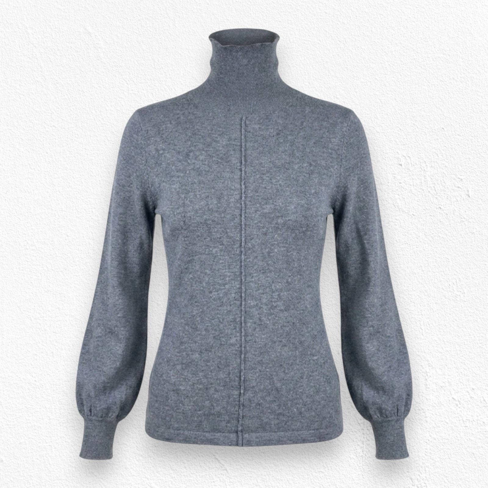 Other Grey Turtleneck Pullover Minimal Sweater Size Small Size S / US 4 / IT 40 - 1 Thumbnail