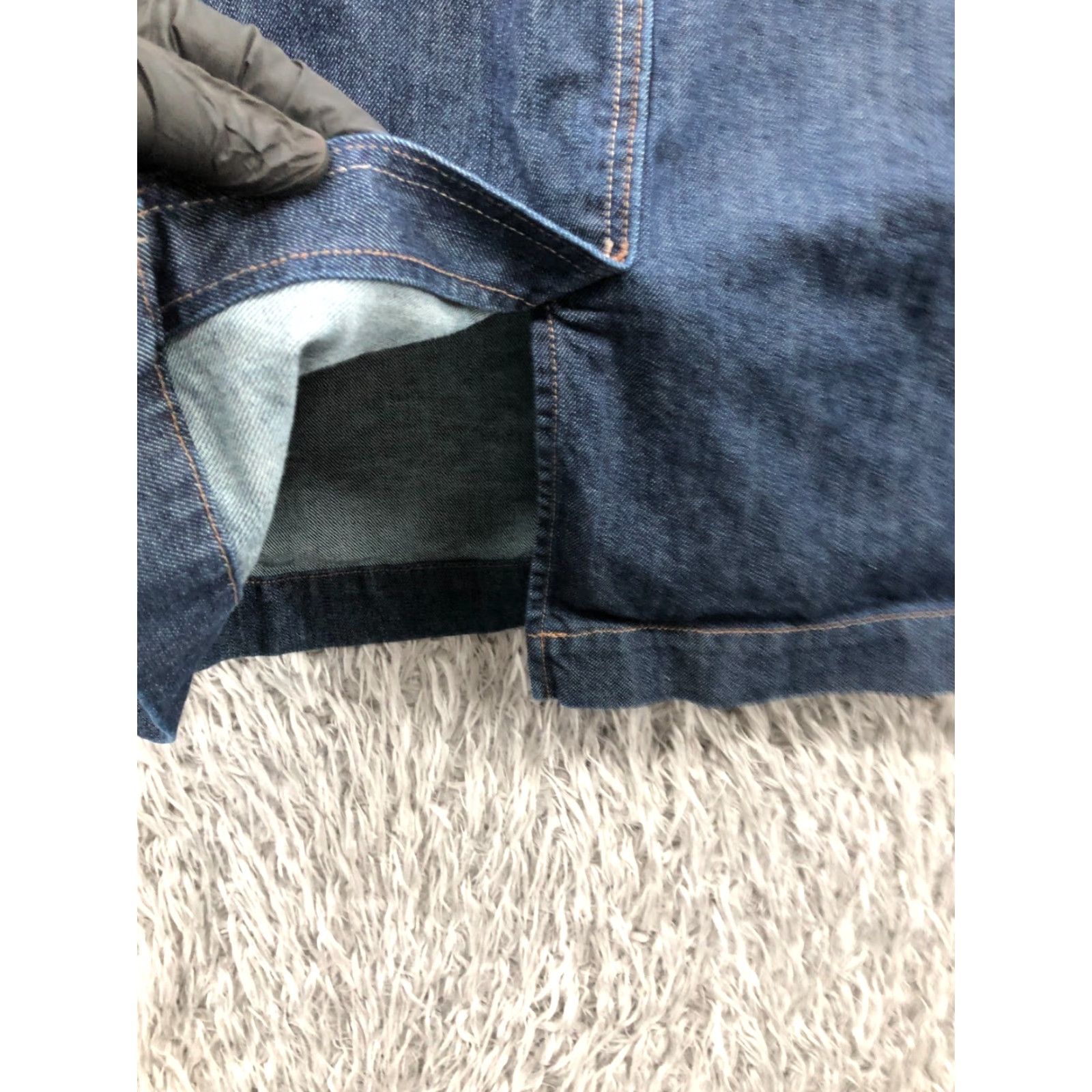 Old Navy Old Navy Skirt Women 16 Blue Denim Knee Length Straight & Pencil Button Zipper Pockets Casual Party Wedding 90s Preppy Size 38" / US 16 / IT 52 - 6 Thumbnail
