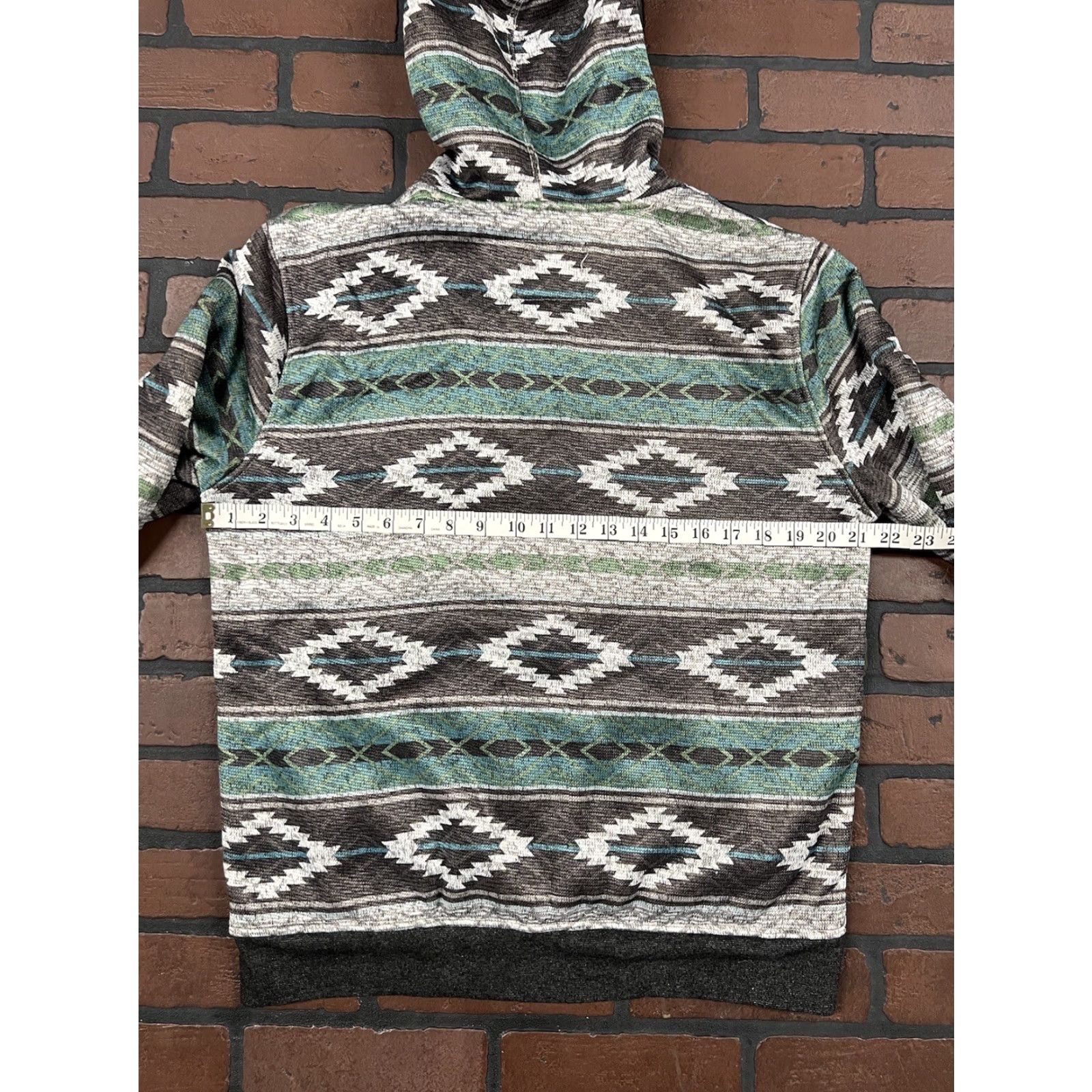 Vintage Brooklyn Clothing MFG Aztec Print Full Zip Hooded Jacket Men’s Medium Size US M / EU 48-50 / 2 - 7 Thumbnail