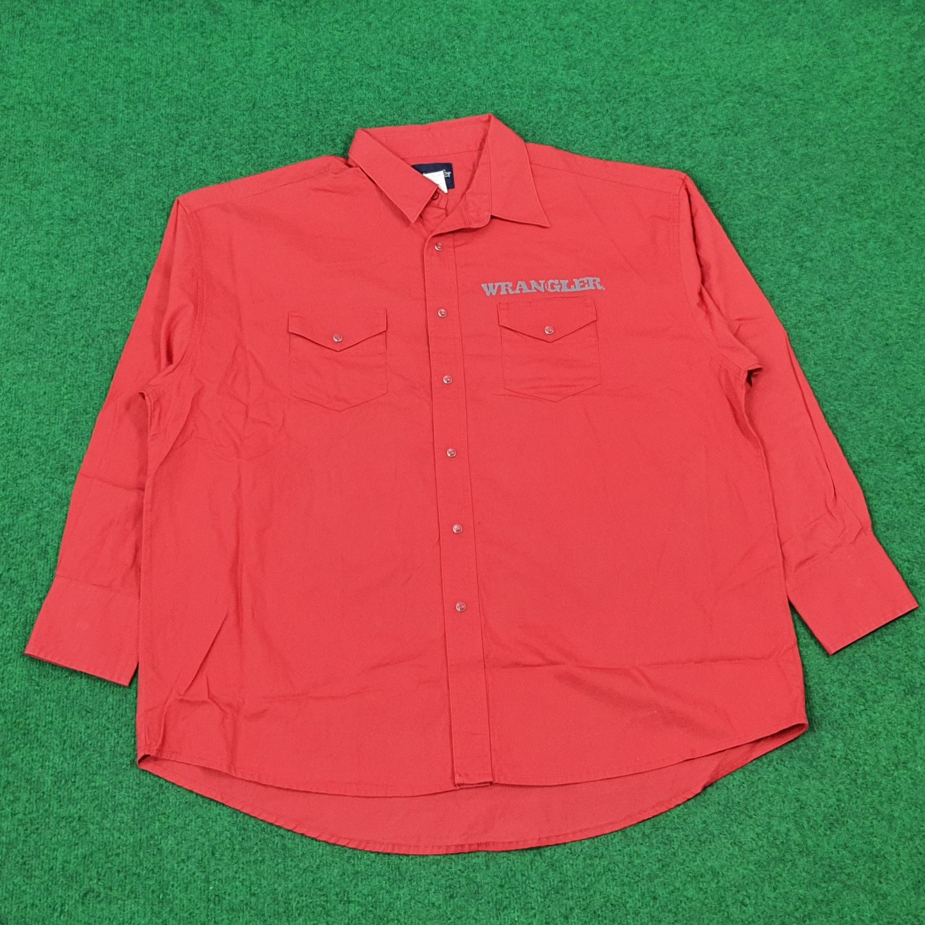 Wrangler Vintage Wrangler Spell Out Button Up Shirt C276N61 Size US XXL / EU 58 / 5 - 3 Thumbnail