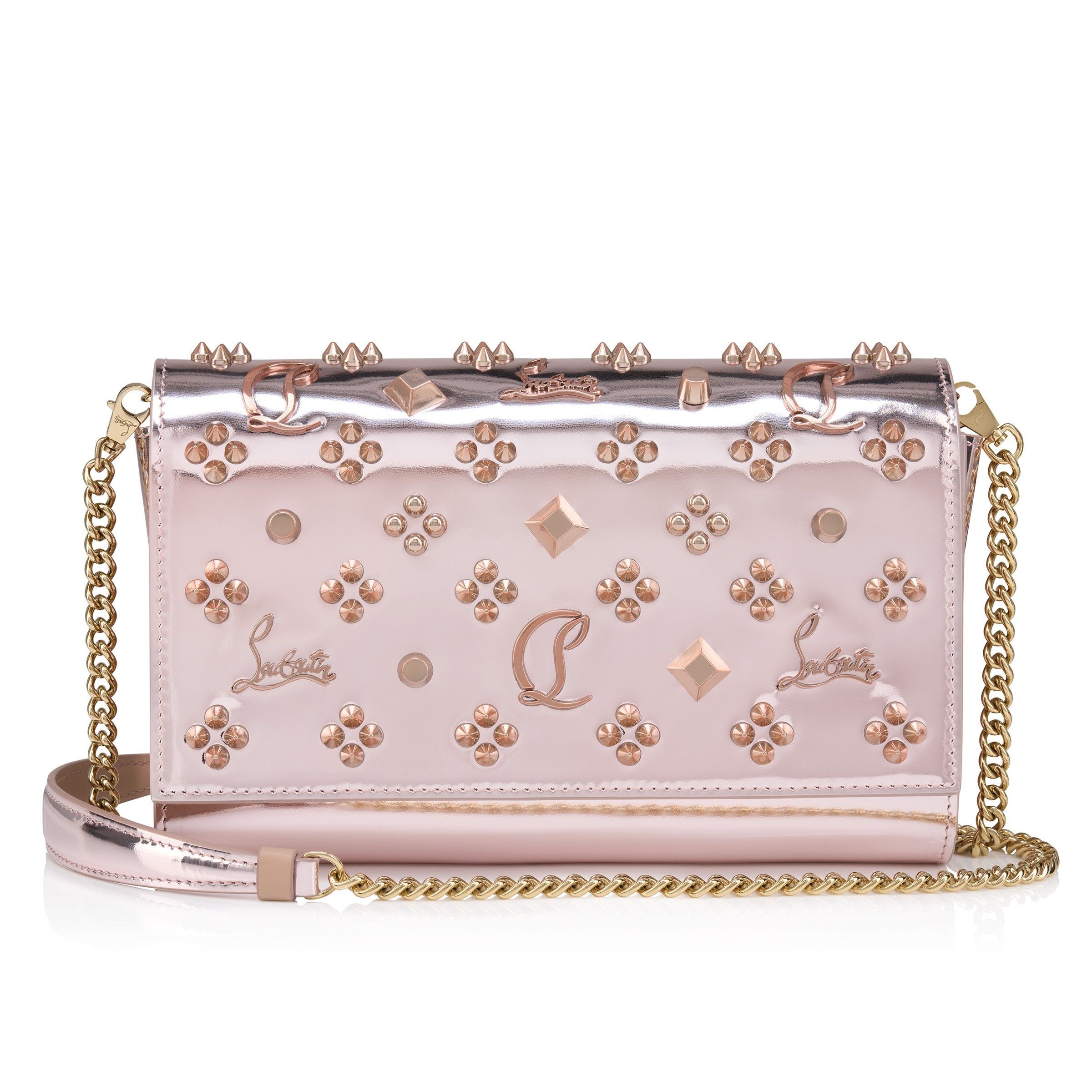 Christian Louboutin oc11z0126 Size: OS/Paloma Clutch in Vintage Rose/Silver Size ONE SIZE - 1 Thumbnail