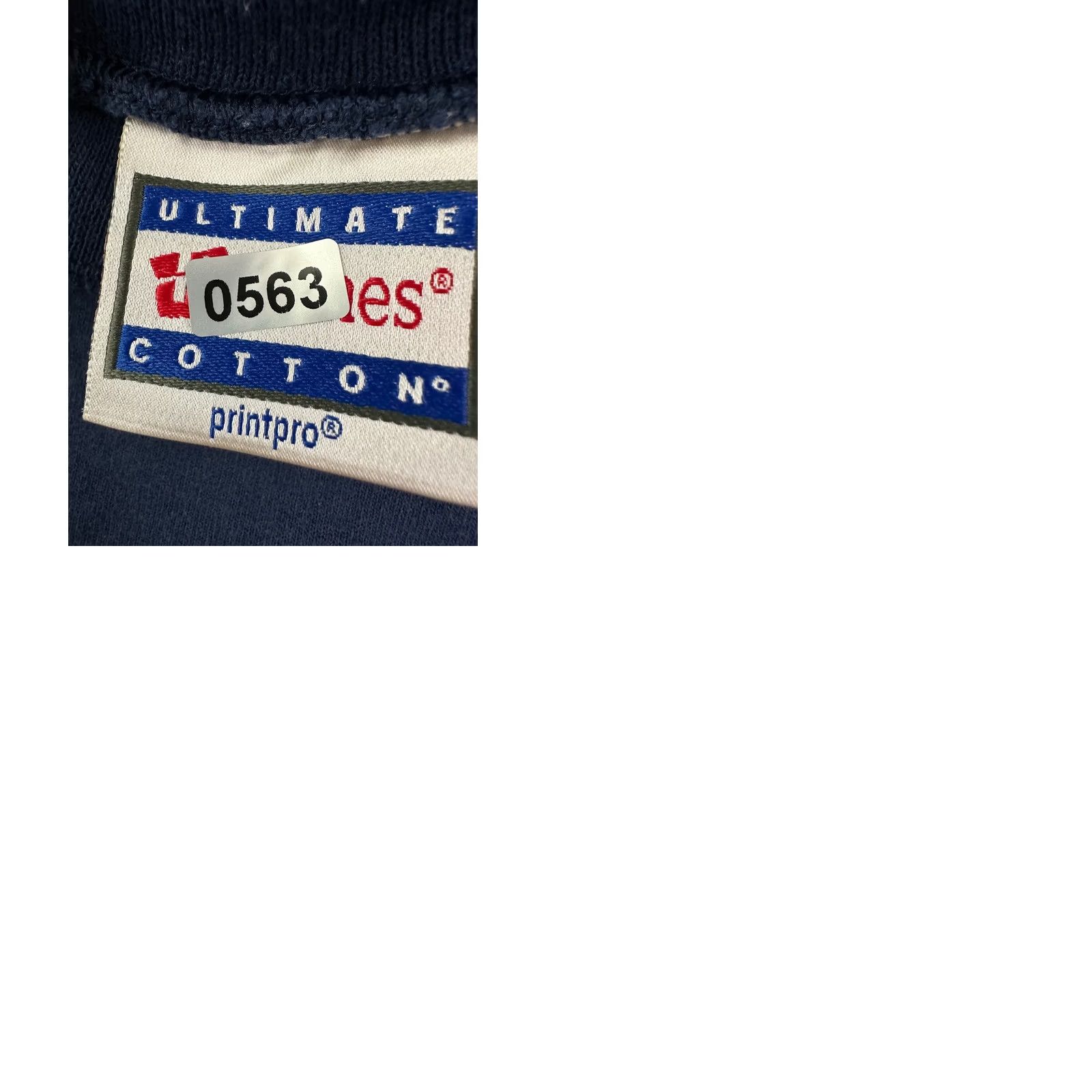 Hanes VINTAGE Hanes Sweatshirt Shirt Unisex Medium Navy Blue 90s Grunge Retro Pullover Crew Neck (Mens) Size US M / EU 48-50 / 2 - 9 Thumbnail