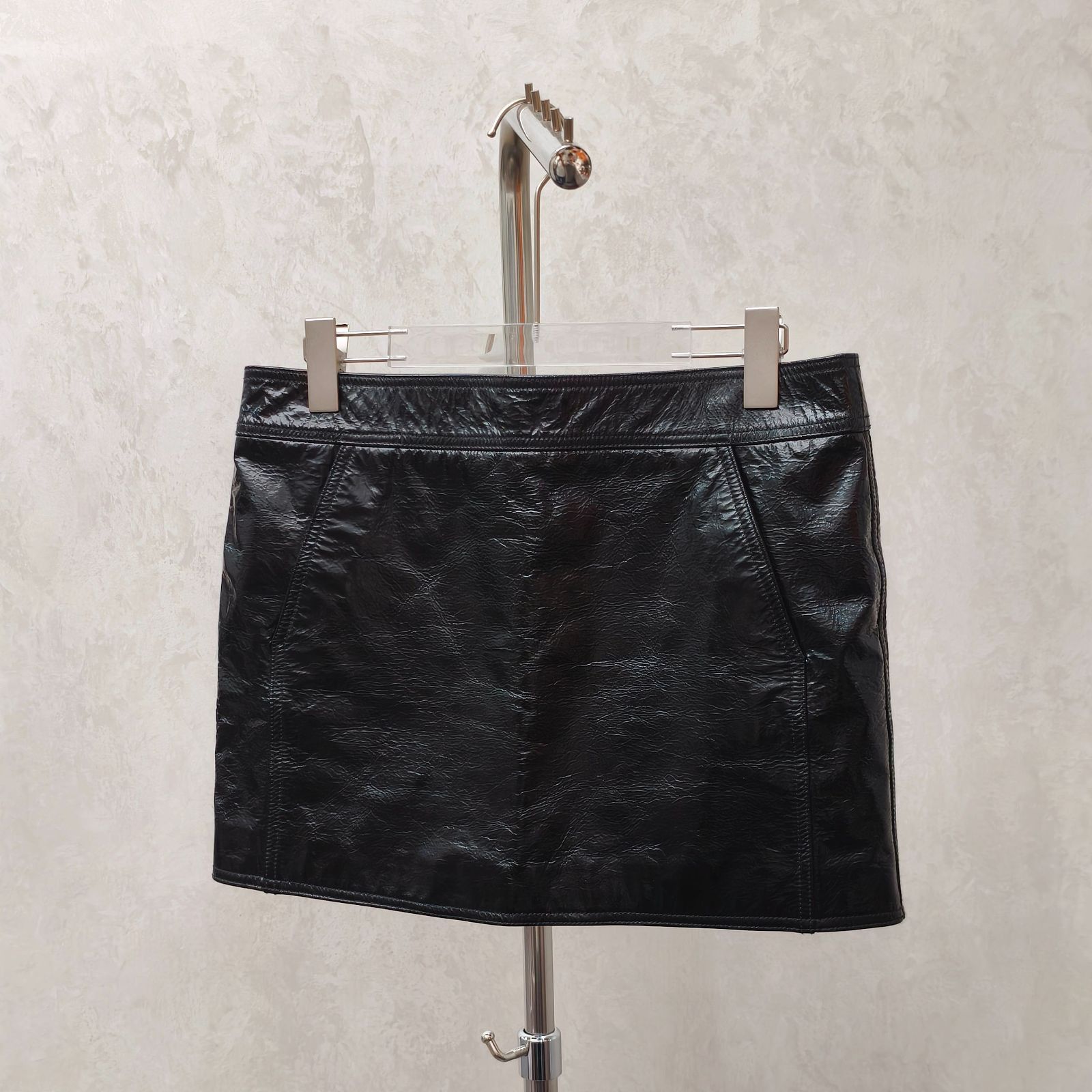 Saint Laurent Paris Saint Laurent Deer Leather Mini Skirt Size 40 Size 28" / US 6 / IT 42 - 1 Thumbnail
