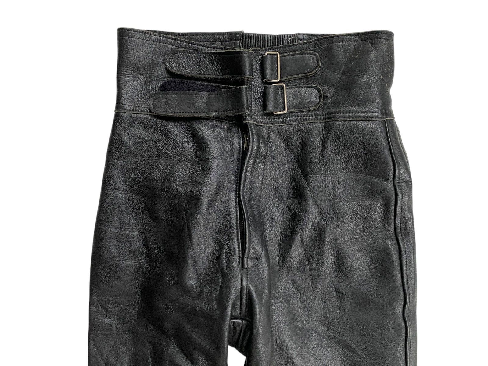Genuine Leather Vtg Leather Pants Biker Size US 31 - 4 Thumbnail