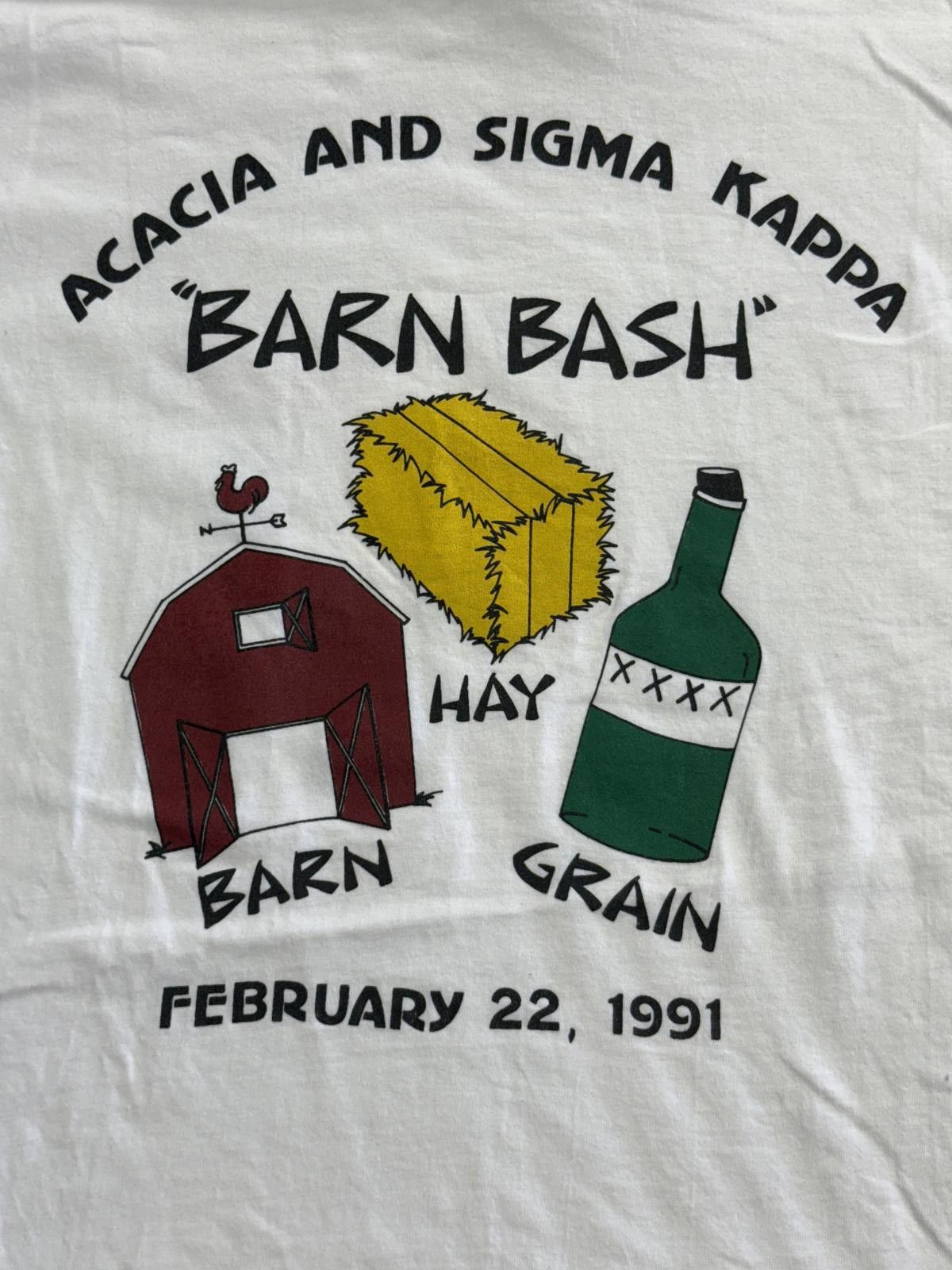 Hanes AKAK and EK Ohio University Rural Awareness Barn Bash 1991 Size US XL / EU 56 / 4 - 1 Thumbnail