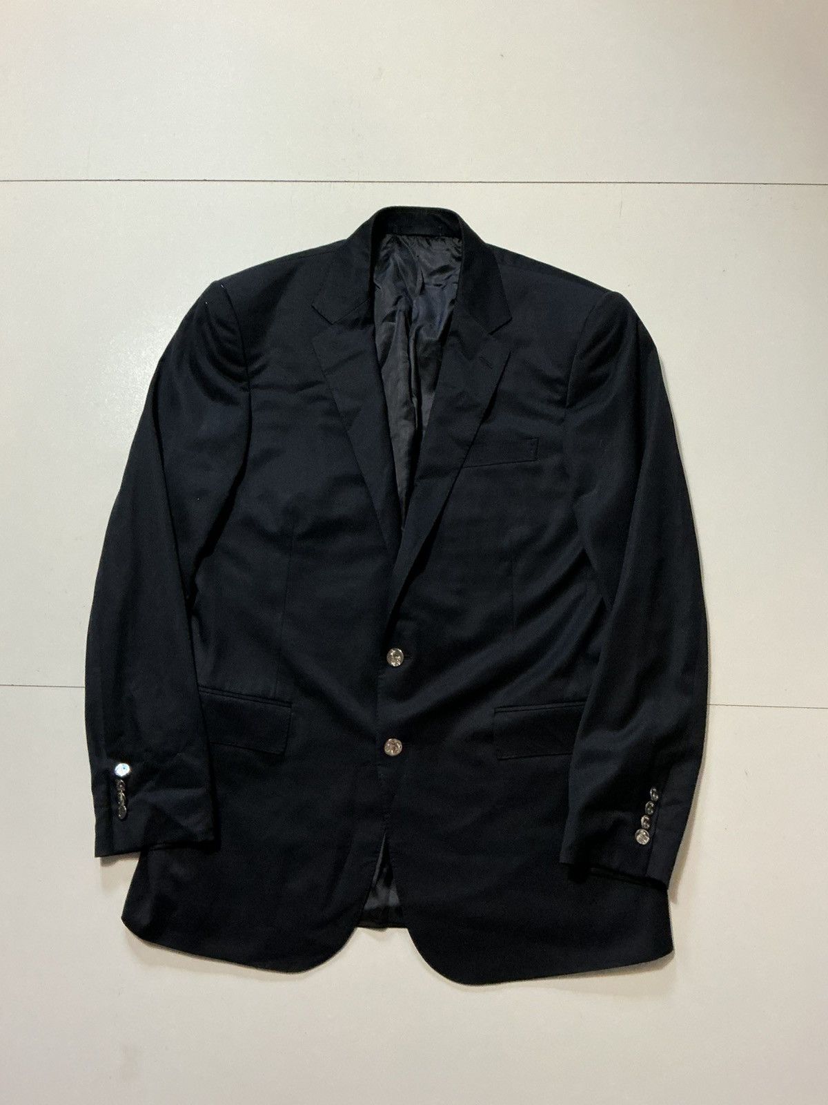 Ralph Lauren Black Label Ralph Lauren Black Label Wool Navy 2 Button Blazer Jacket Size 42L - 1 Thumbnail