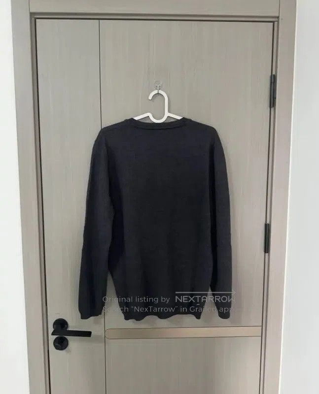 Fendi Fendi Men's Gray Cashmere Sweater with Unique Design . Size US M / EU 48-50 / 2 - 2 Thumbnail