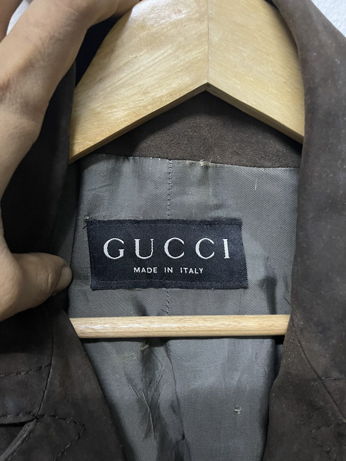 Gucci AW 1998 GUCCI BY TOMFORD SUEDE LEATHER COAT Size US L / EU 52-54 / 3 - 22 Thumbnail