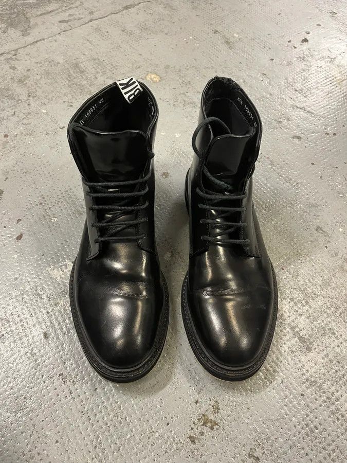 Dirk Bikkembergs 2000s Dirk Bikkembergs Black Leather Class Boots Size US 7 / EU 40 - 2 Thumbnail