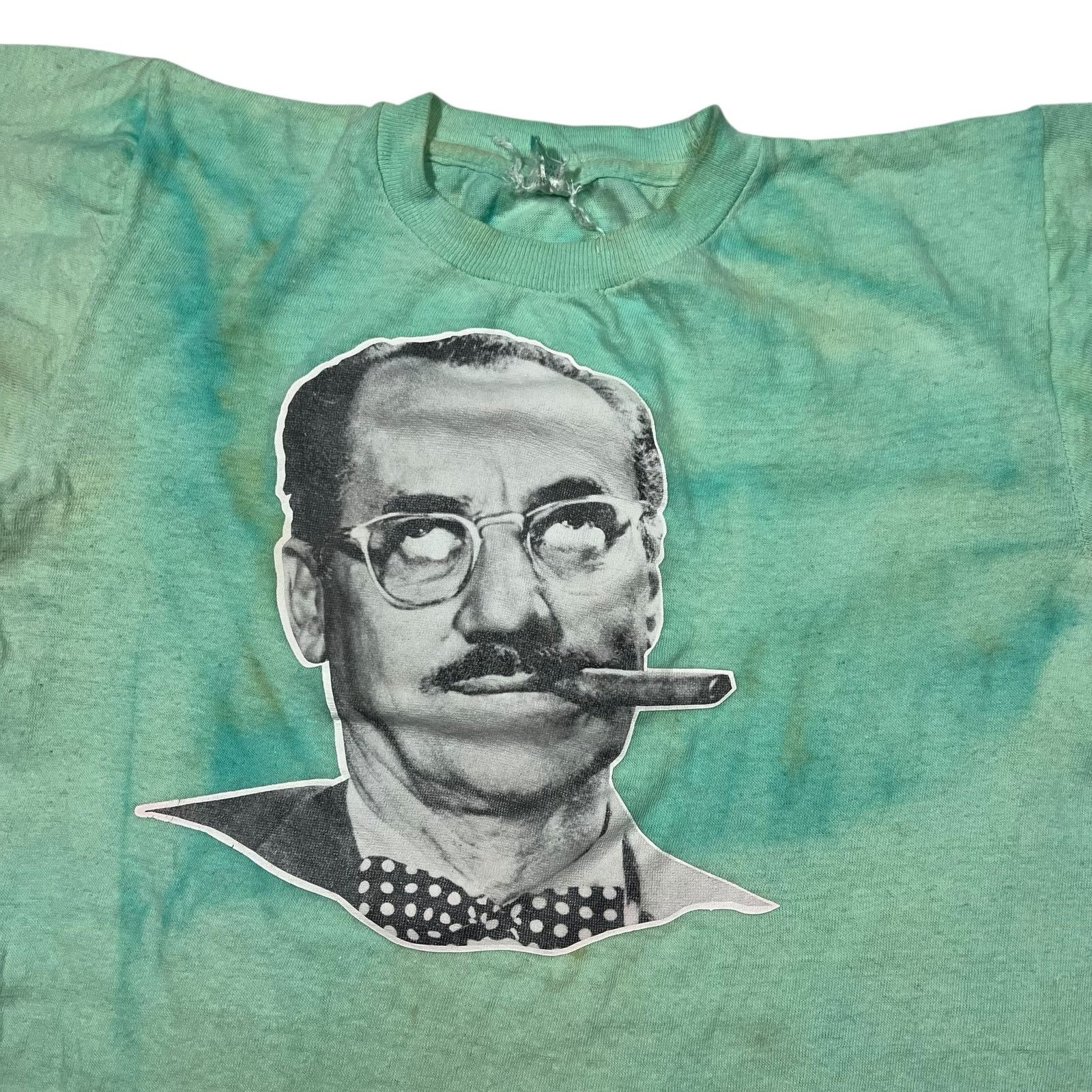 Vintage Vintage 1970s Groucho Marx Comedian tie dye tee (S) Size US S / EU 44-46 / 1 - 2 Thumbnail