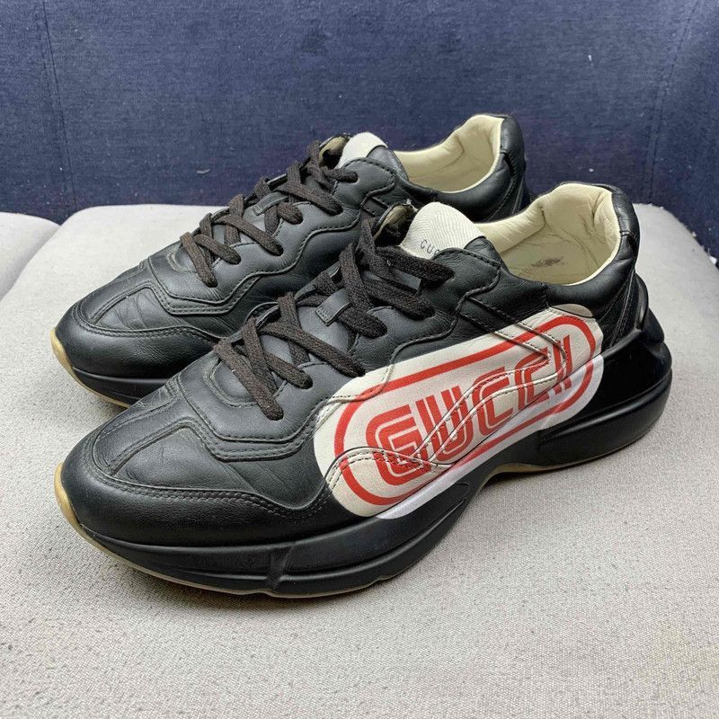 Gucci Gucci Rhyton Color-Block Casual Sneakers for Men - Size US 8 / EU 41 - 1 Thumbnail