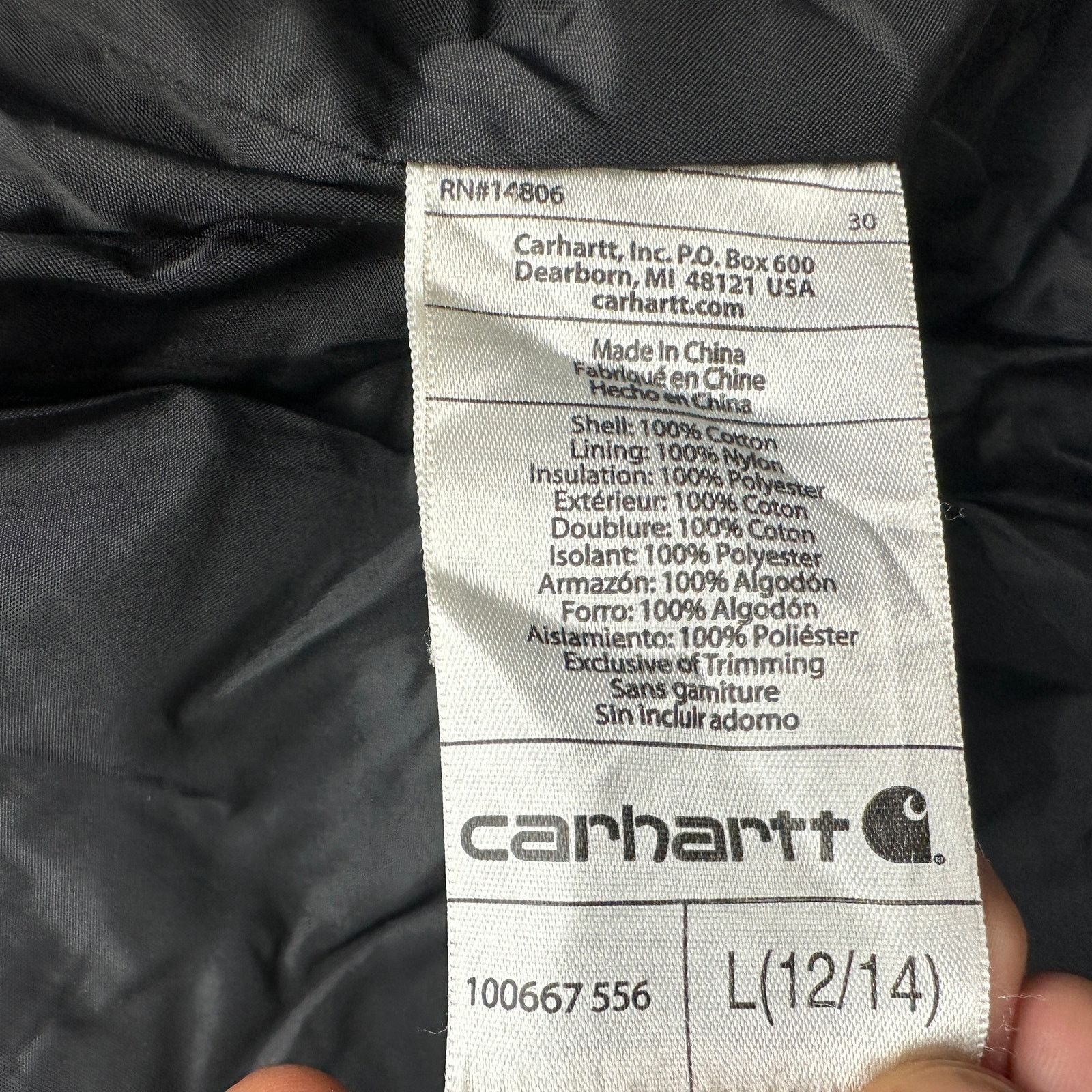 Carhartt Carhartt 100667 Gallatin Jacket Womens Large Quilt Lined Size US L / EU 52-54 / 3 - 8 Thumbnail