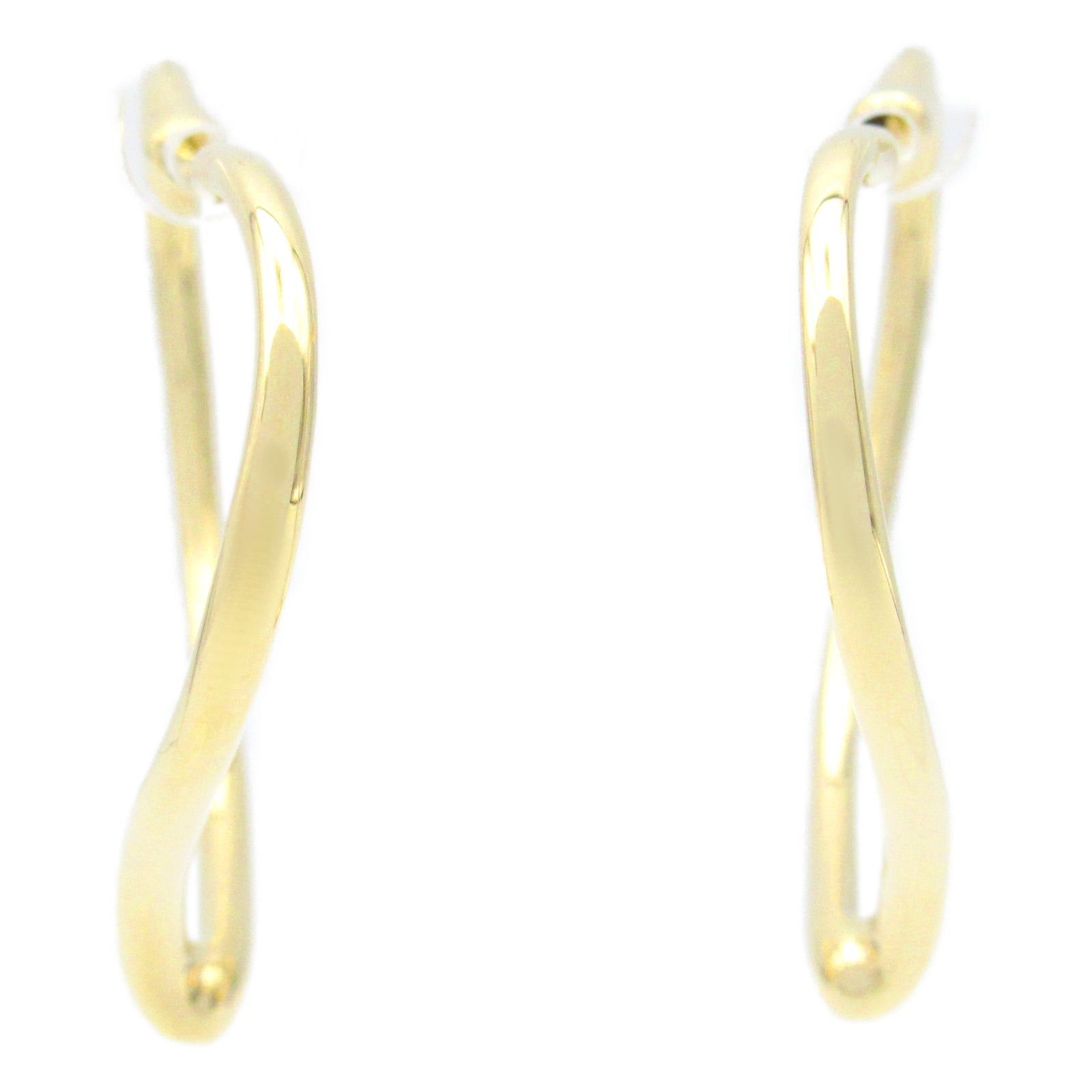 Tiffany & Co. Tiffany Co Open Heart Hoop Earrings Small K18 (Yellow Gold) Gold Size ONE SIZE - 1 Thumbnail