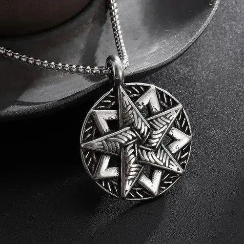 Jewelry Gothic Magic Star Knot Necklace Size ONE SIZE - 5 Thumbnail