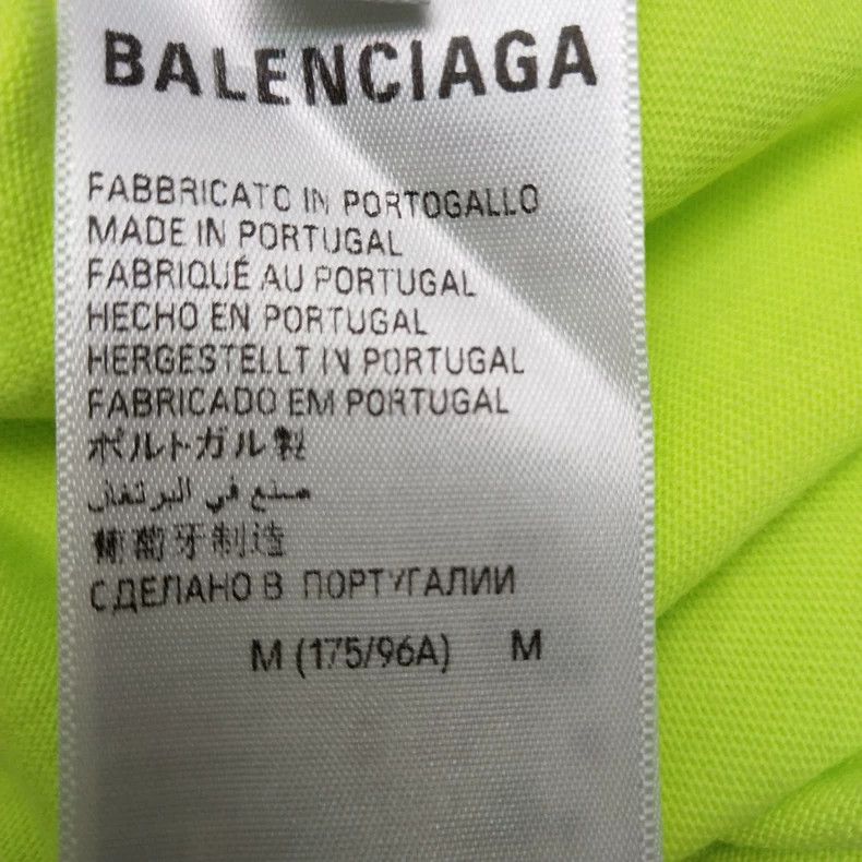 Balenciaga Balenciaga Cotton Letter Logo Crewneck T-Shirt M Size Size US M / EU 48-50 / 2 - 7 Thumbnail