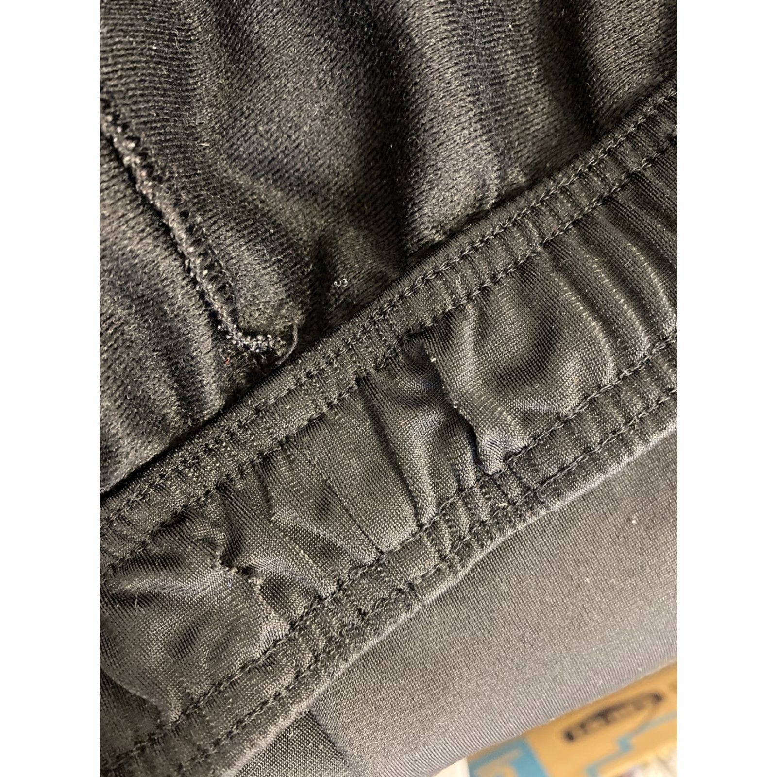 Adidas adidas Mens L Black Jogger Pants Elastic Waist Pockets Drawstring Missing 98-5 Size ONE SIZE - 8 Thumbnail