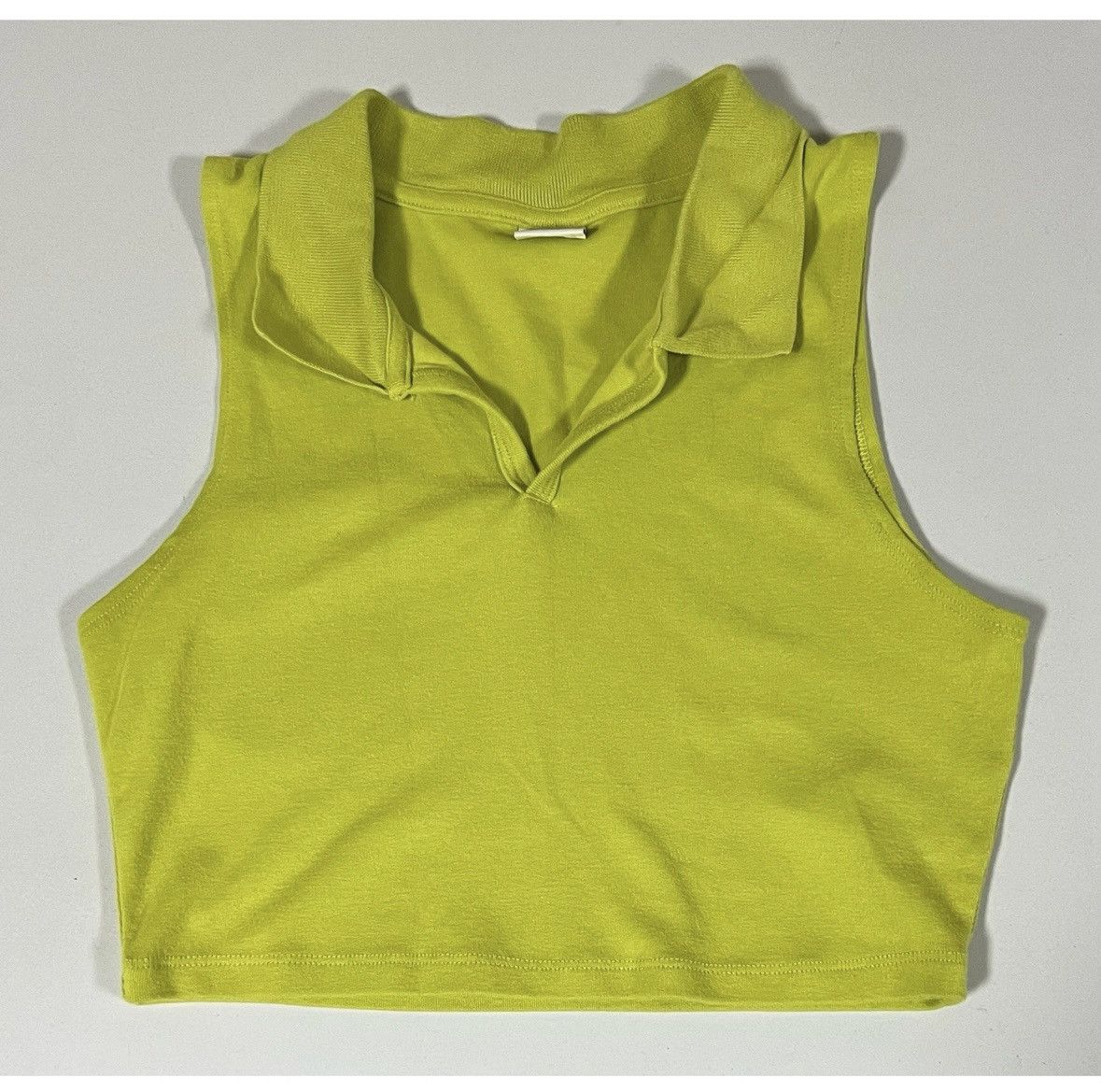 Sunday Works Sunday Best Green V-Neck Collared Top Shirt Blouse Size S 💚✨ Size S / US 4 / IT 40 - 2 Thumbnail