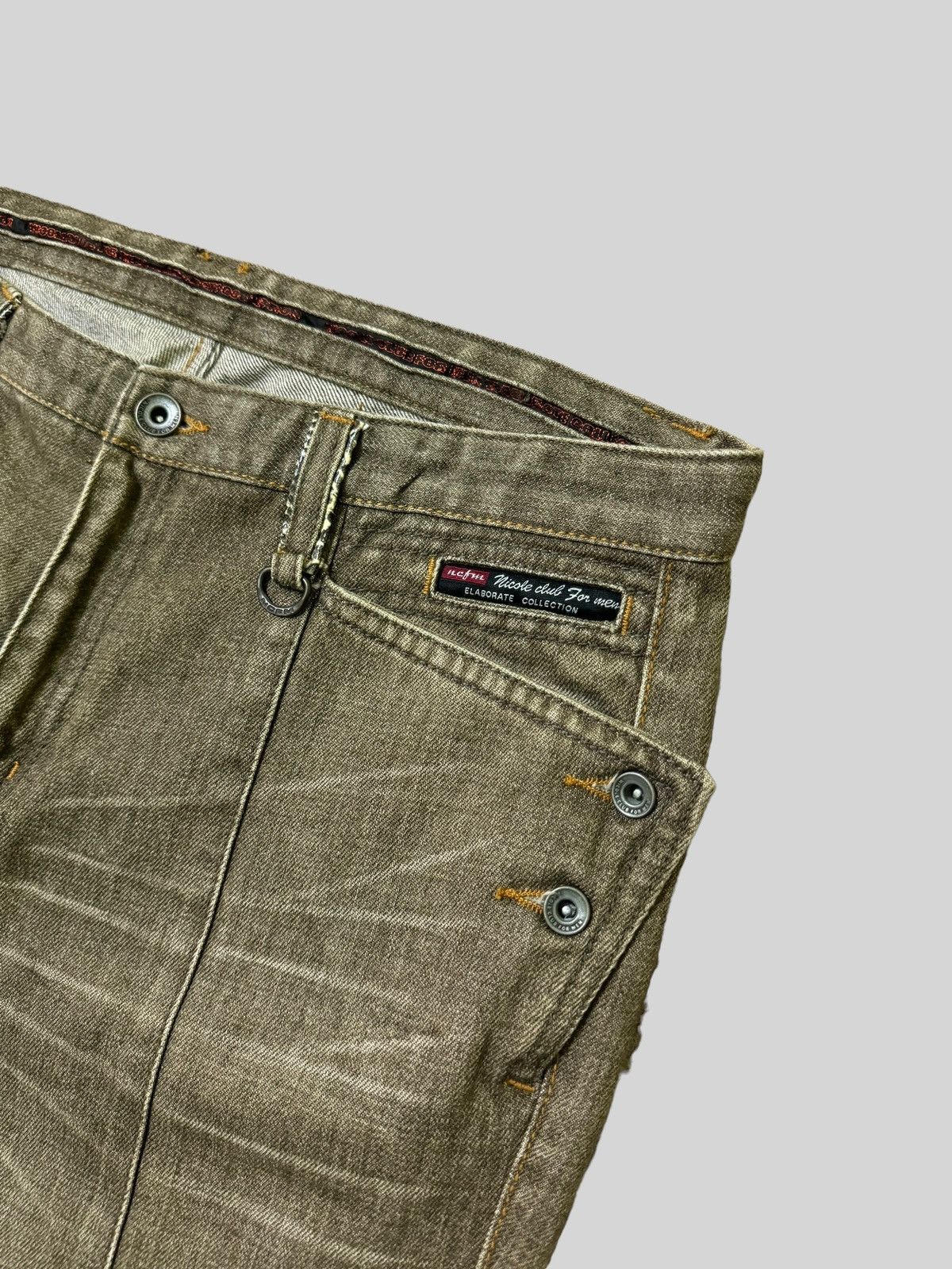 Nicole Club Nicole Club For Men Snake PocketFlare Design Jeans Size US 32 / EU 48 - 7 Thumbnail