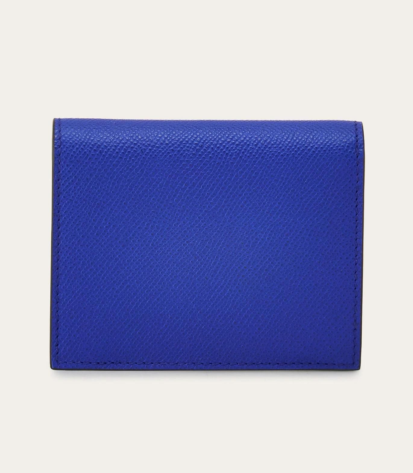 Salvatore Ferragamo o1s1rm0924 Size: OS / Leather Wallet in Blue Size ONE SIZE - 3 Thumbnail