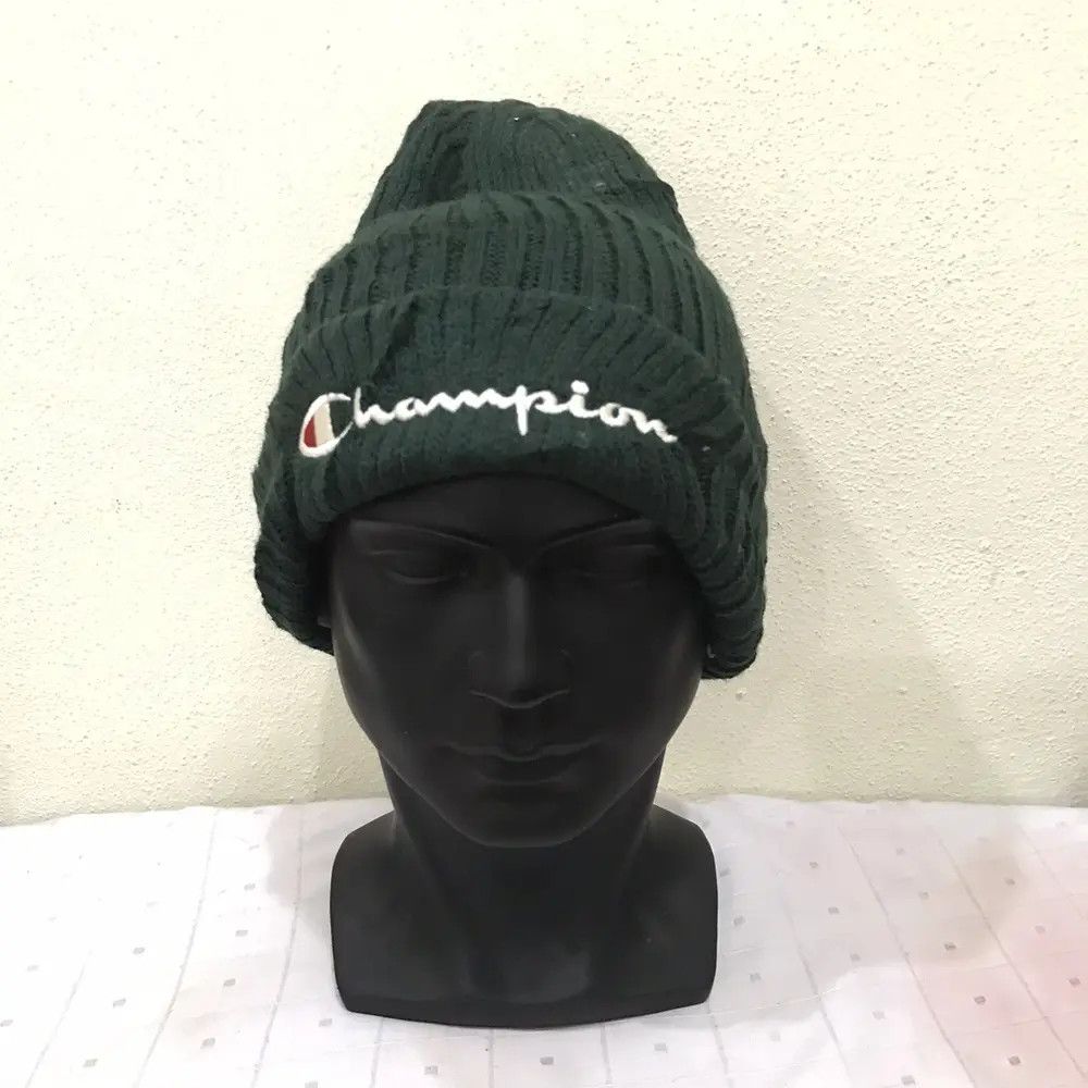 Champion × Vintage Champion Spellout Beanie Hat Size ONE SIZE - 2 Thumbnail