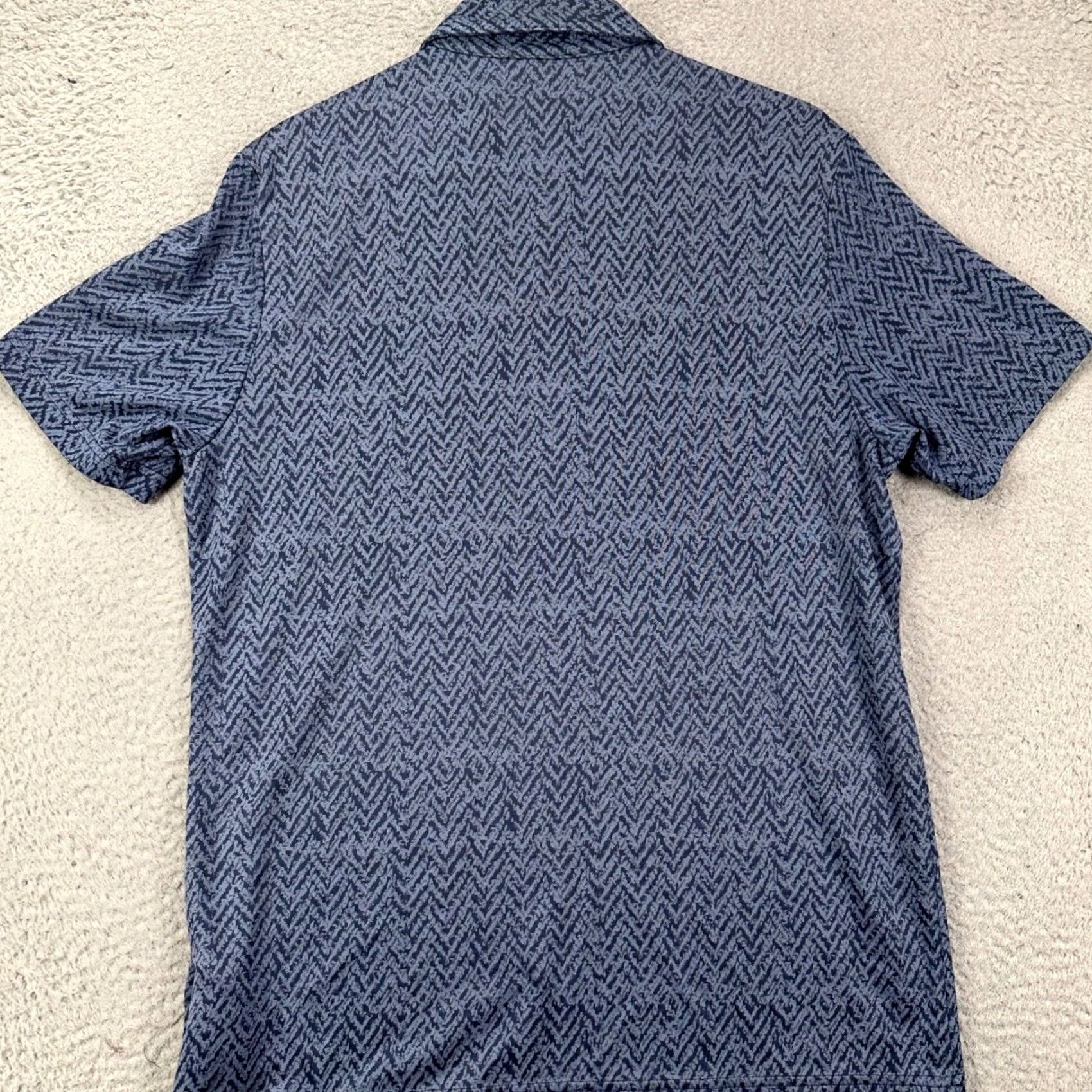 Adidas Adidas Polo Shirt Men Medium Navy Blue Herringbone Golf Performance Short Sleeve Polo Shirt with Logo, Breathable, Moisture Wicking, Casual Activewear Size US M / EU 48-50 / 2 - 3 Thumbnail