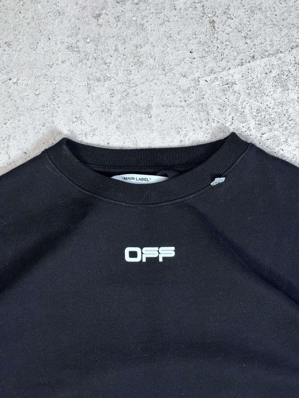 Off-White Off-White Caravaggio Crewneck Sweatshirt Black / Arrows Size US S / EU 44-46 / 1 - 9 Thumbnail