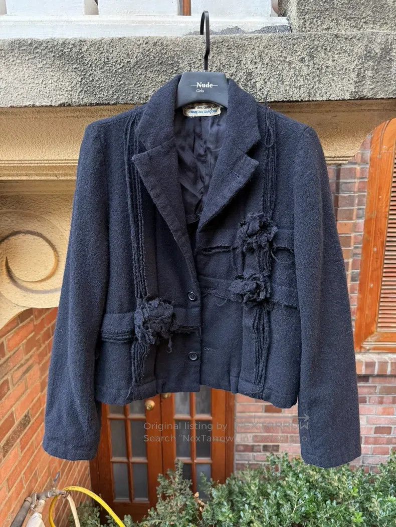 Comme des Garcons Comme des Garcons Faux fur floral wool suit Size S / US 4 / IT 40 - 1 Thumbnail