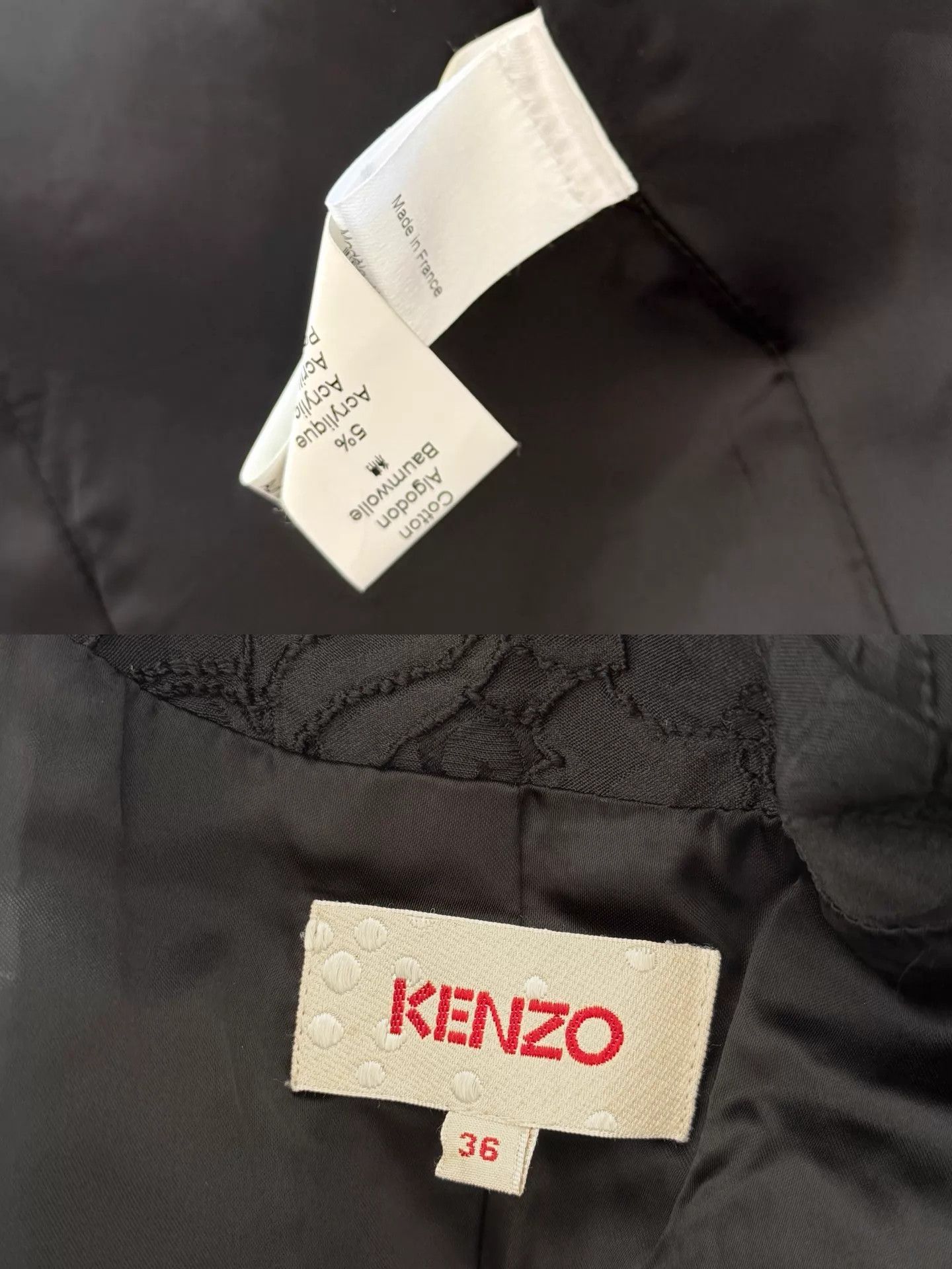 Kenzo Kenzo Jacquard Beaded Cuff Overcoat Size XS / US 0-2 / IT 36-38 - 9 Thumbnail