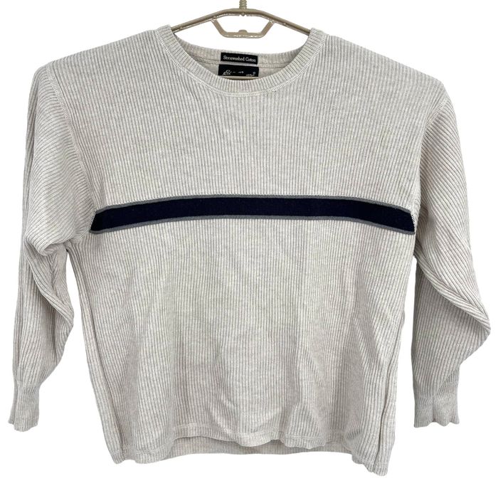Eddie Bauer Eddie Bauer 90s Vintage Stonewashed Cotton Ribbed Sweater M