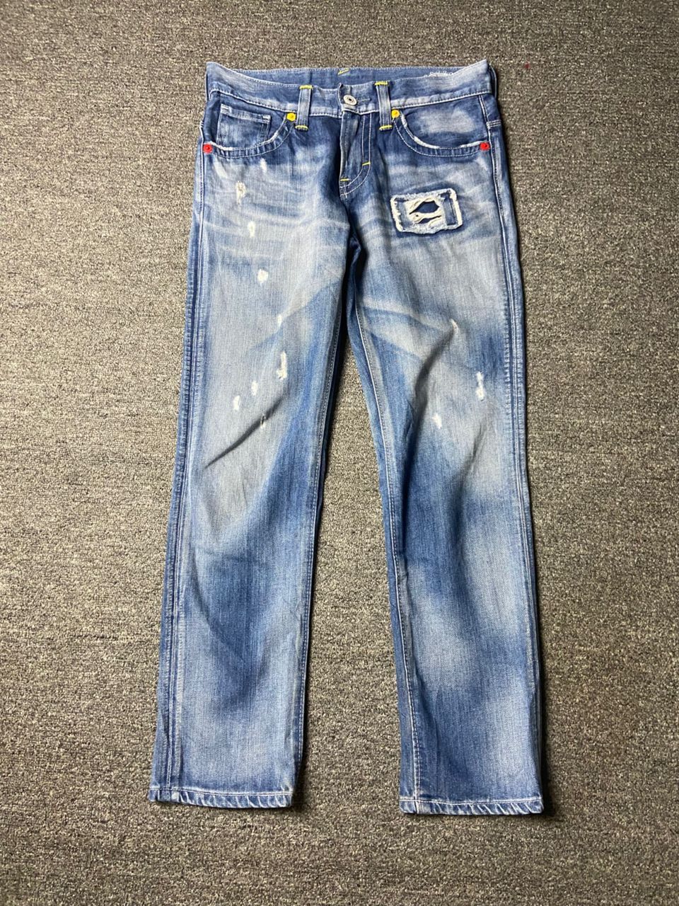 Edwin Edwin + Vienus Something Distressed Denim Jeans (171) Size US 30 / EU 46 - 1 Thumbnail