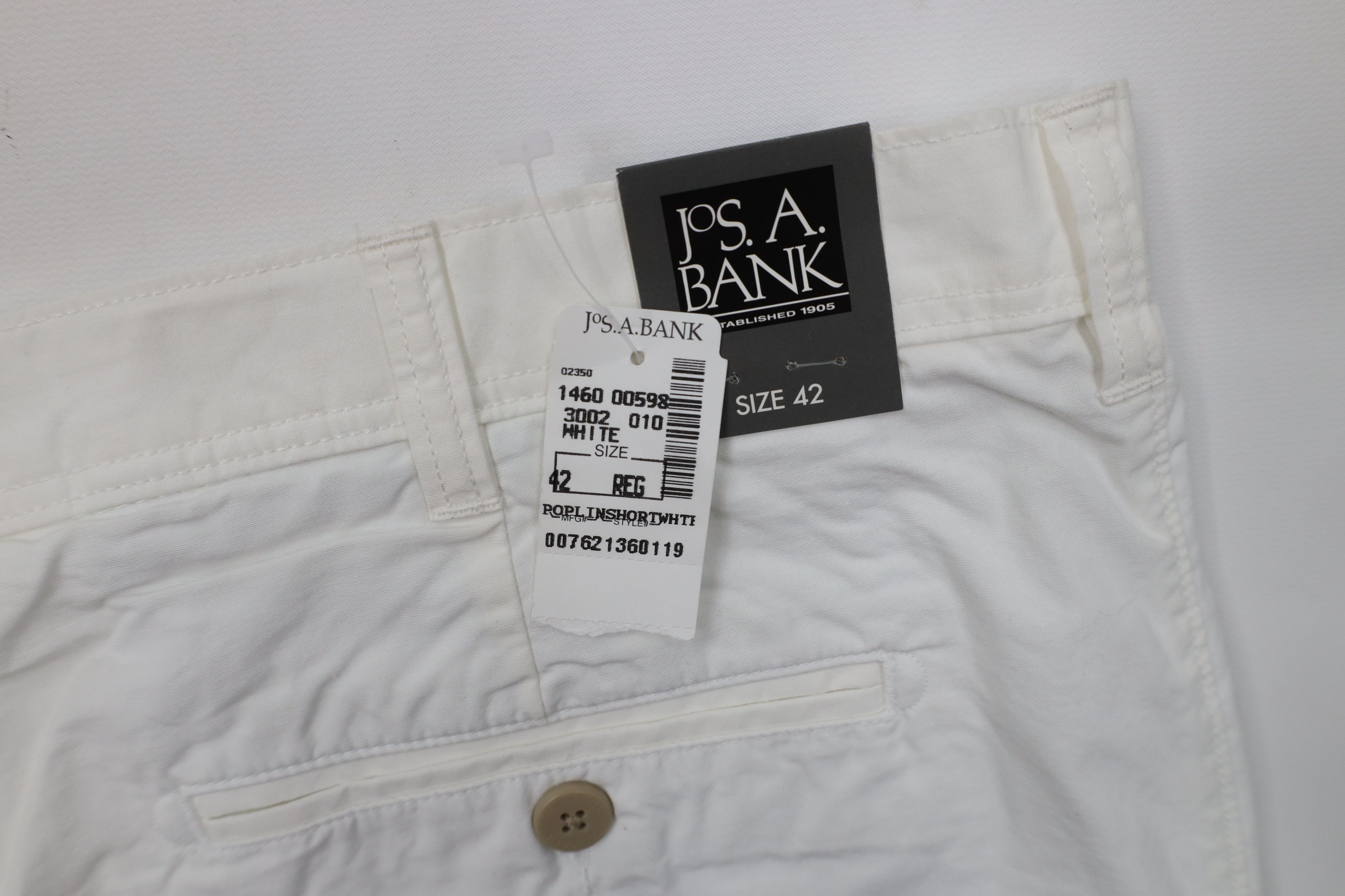 Jos. A. Bank New Jos A Bank Above Knee Golfing Golf Chino Shorts White Size US 42 / EU 58 - 12 Thumbnail