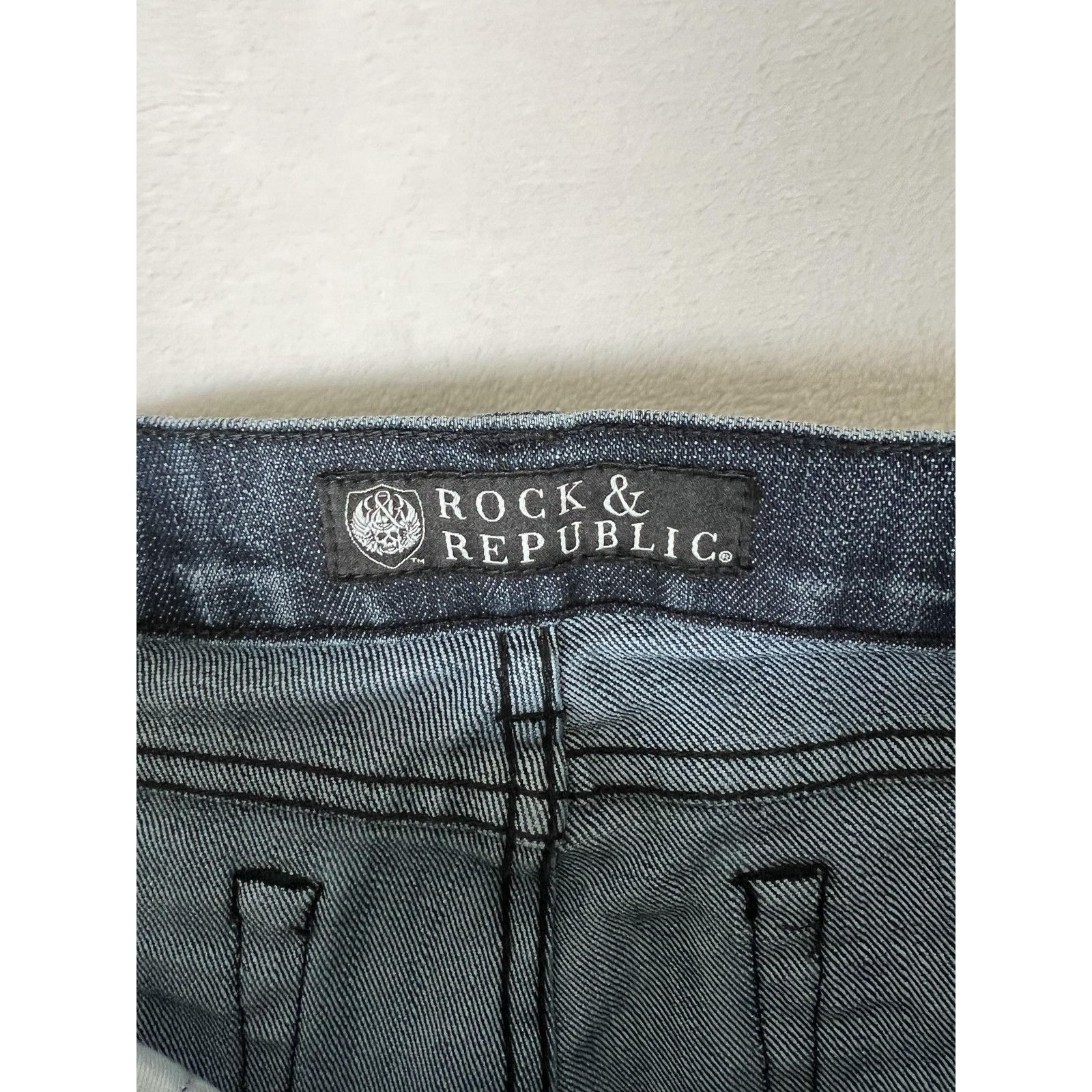Rock & Republic Rock & Republic Jeans Womens 27 Dark Wash Bootcut Embellishe Size 27" / US 4 / IT 40 - 8 Thumbnail
