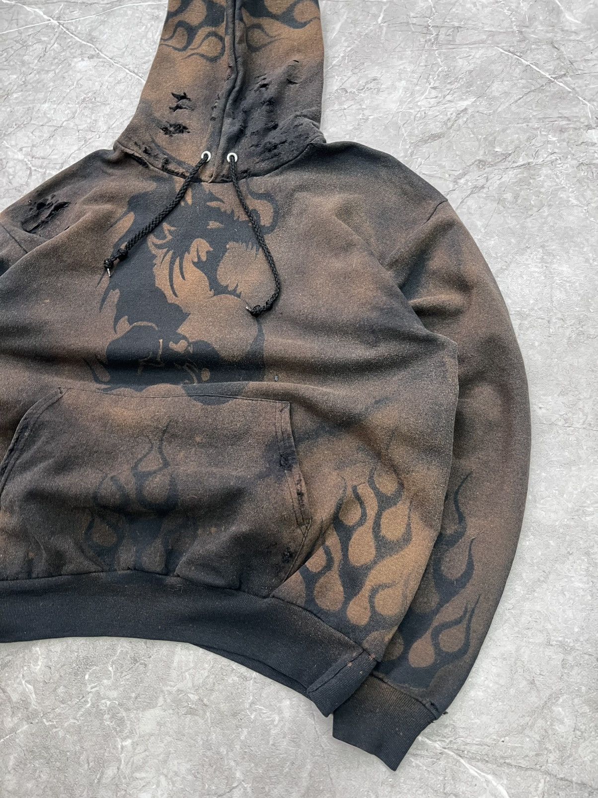 If Six Was Nine CRAZY SUN FADED FLAME BOXY HOODIE LGB STYLE Size US L / EU 52-54 / 3 - 6 Thumbnail