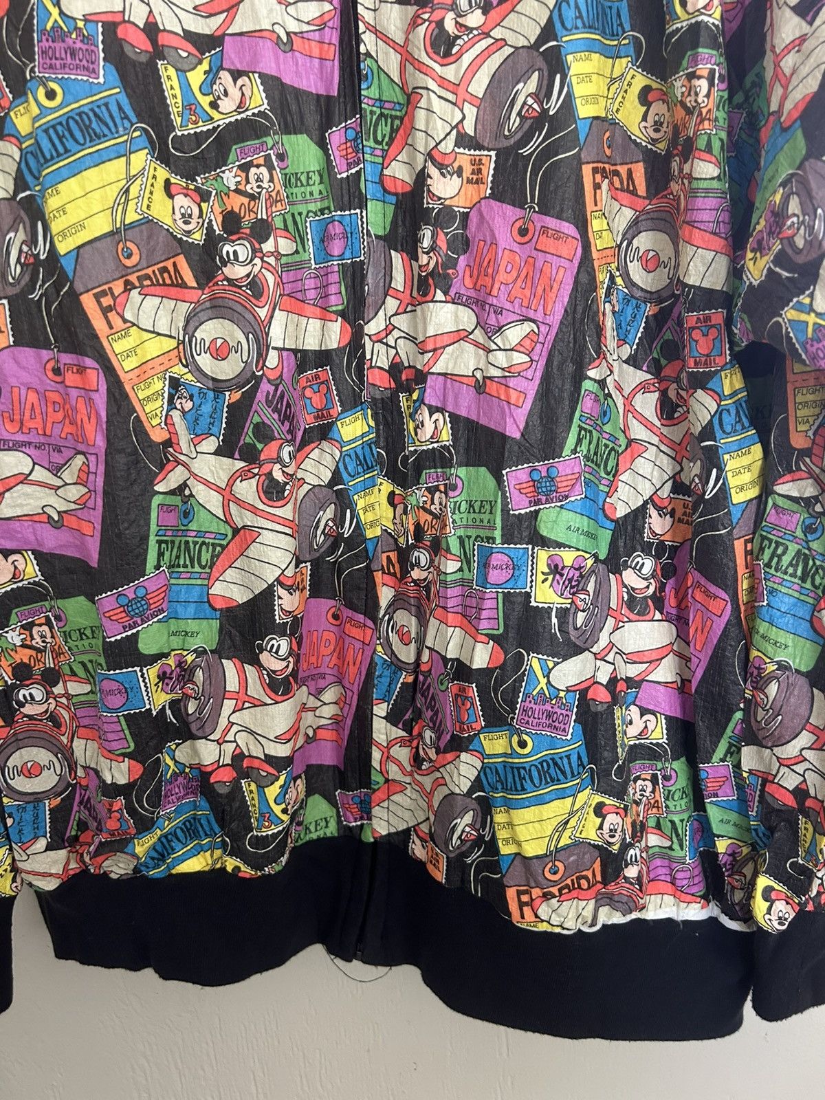 Mickey Mouse 90s Disney Mickey Mouse Air Mickey Flight Travel Windbreaker Size US M / EU 48-50 / 2 - 5 Thumbnail