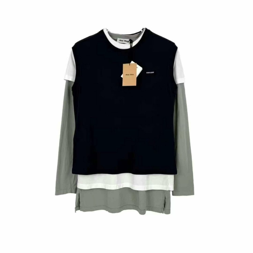 Miu Miu miu miu navy blue embroidered three-piece set Size S / US 4 / IT 40 - 1 Thumbnail